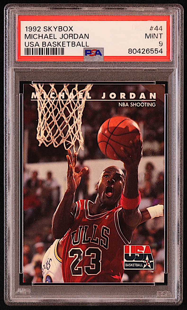 Michael Jordan 1992 SkyBox USA #44 NBA Shooting (PSA 9) at PristineAuction.com Michael Jordan 1992 SkyBox USA #44 NBA Shooting (PSA 9) at PristineAuction.com