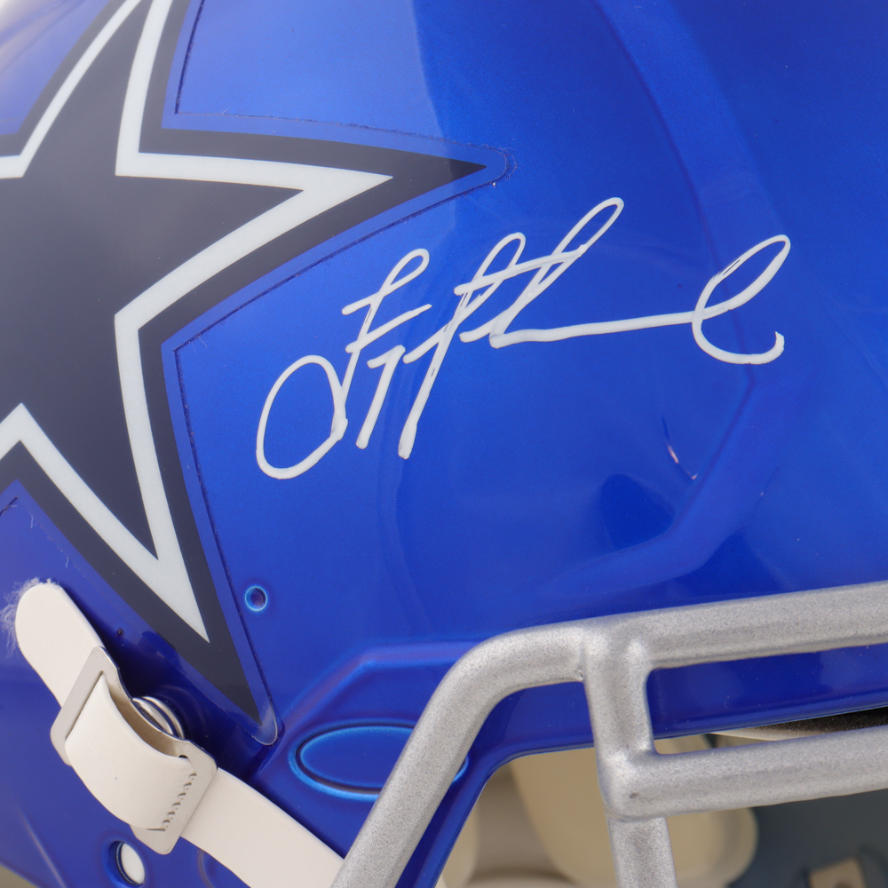 Troy Aikman Signed Cowboys Full-Size Authentic On-Field Flash Alternate Speed Helmet (Beckett & Aikman) at PristineAuction.com Troy Aikman Signed Cowboys Full-Size Authentic On-Field Flash Alternate Speed Helmet (Beckett & Aikman) at PristineAuction.com