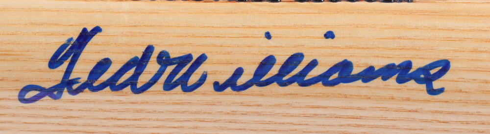 Ted Williams Signed Louisville Slugger Hillerich & Bradsby Baseball Bat (Williams) at PristineAuction.com Ted Williams Signed Louisville Slugger Hillerich & Bradsby Baseball Bat (Williams) at PristineAuction.com