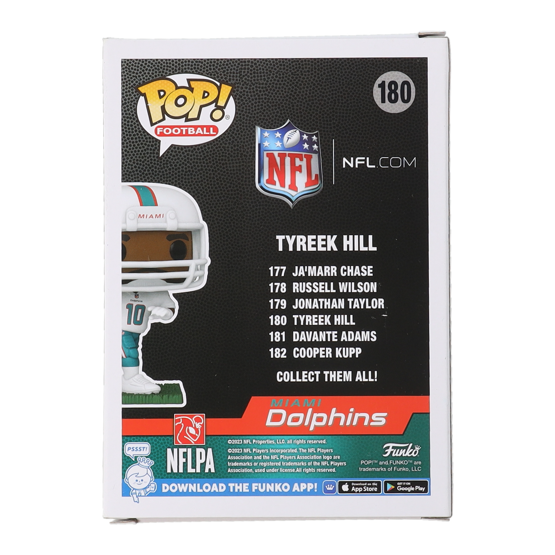 Tyreek Hill Signed Dolphins #180 Funko Pop! Vinyl Figure (Beckett) at PristineAuction.com Tyreek Hill Signed Dolphins #180 Funko Pop! Vinyl Figure (Beckett) at PristineAuction.com