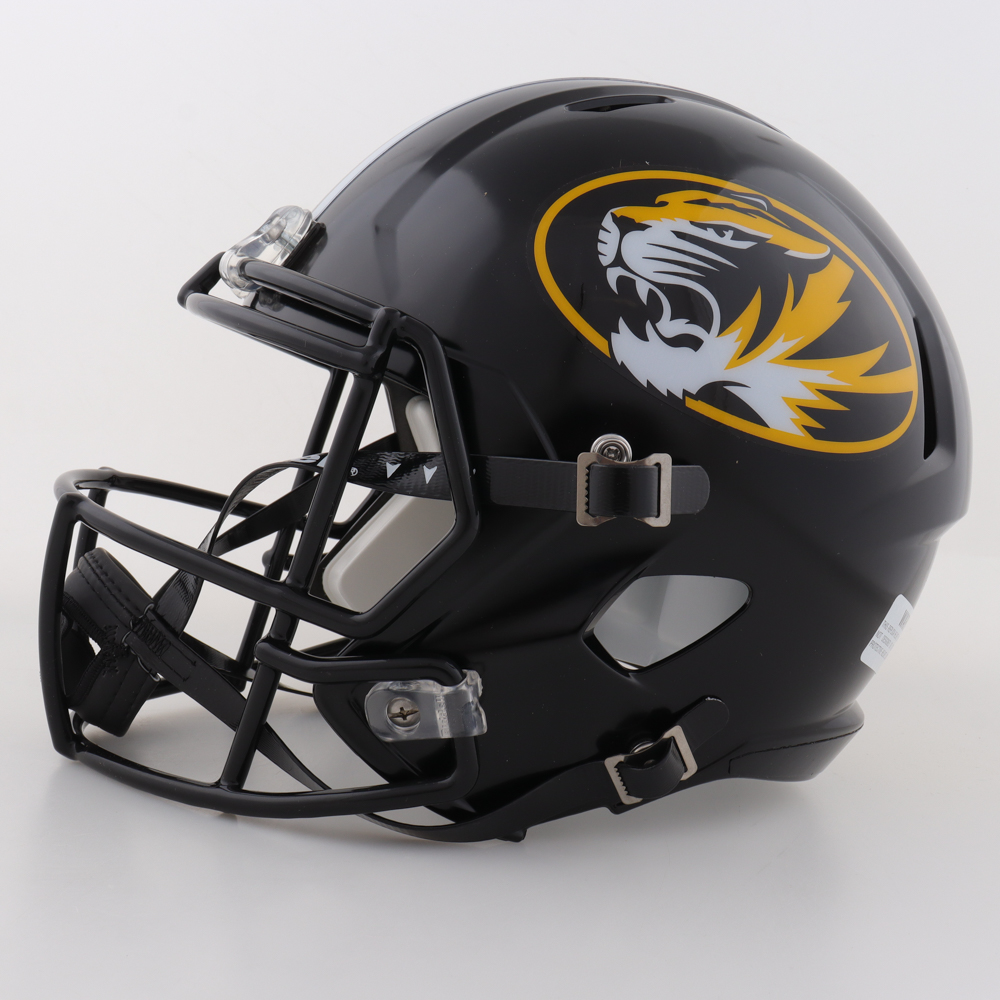 Brady Cook Signed Missouri Tigers Full-Size Speed Helmet Inscribed "Cotton Bowl MVP" (Beckett) at PristineAuction.com Brady Cook Signed Missouri Tigers Full-Size Speed Helmet Inscribed "Cotton Bowl MVP" (Beckett) at PristineAuction.com