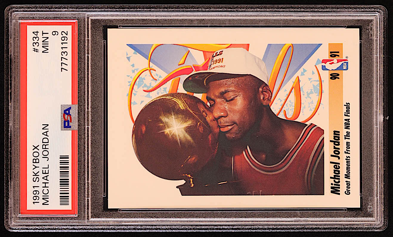 Michael Jordan 1991-92 SkyBox #334 FIN (PSA 9) at PristineAuction.com Michael Jordan 1991-92 SkyBox #334 FIN (PSA 9) at PristineAuction.com