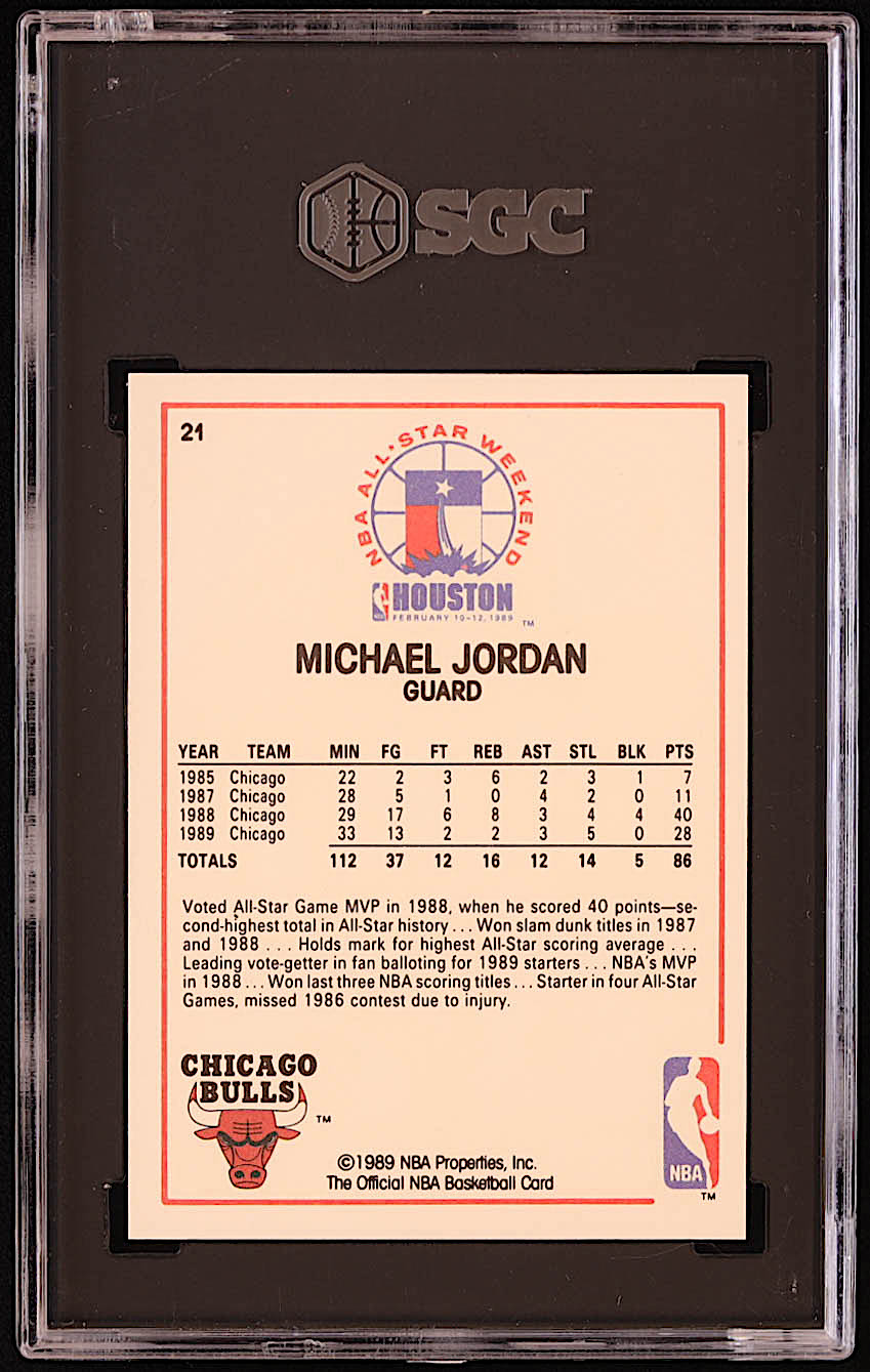 Michael Jordan 1989-90 Hoops #21 AS (SGC 9.5) at PristineAuction.com Michael Jordan 1989-90 Hoops #21 AS (SGC 9.5) at PristineAuction.com