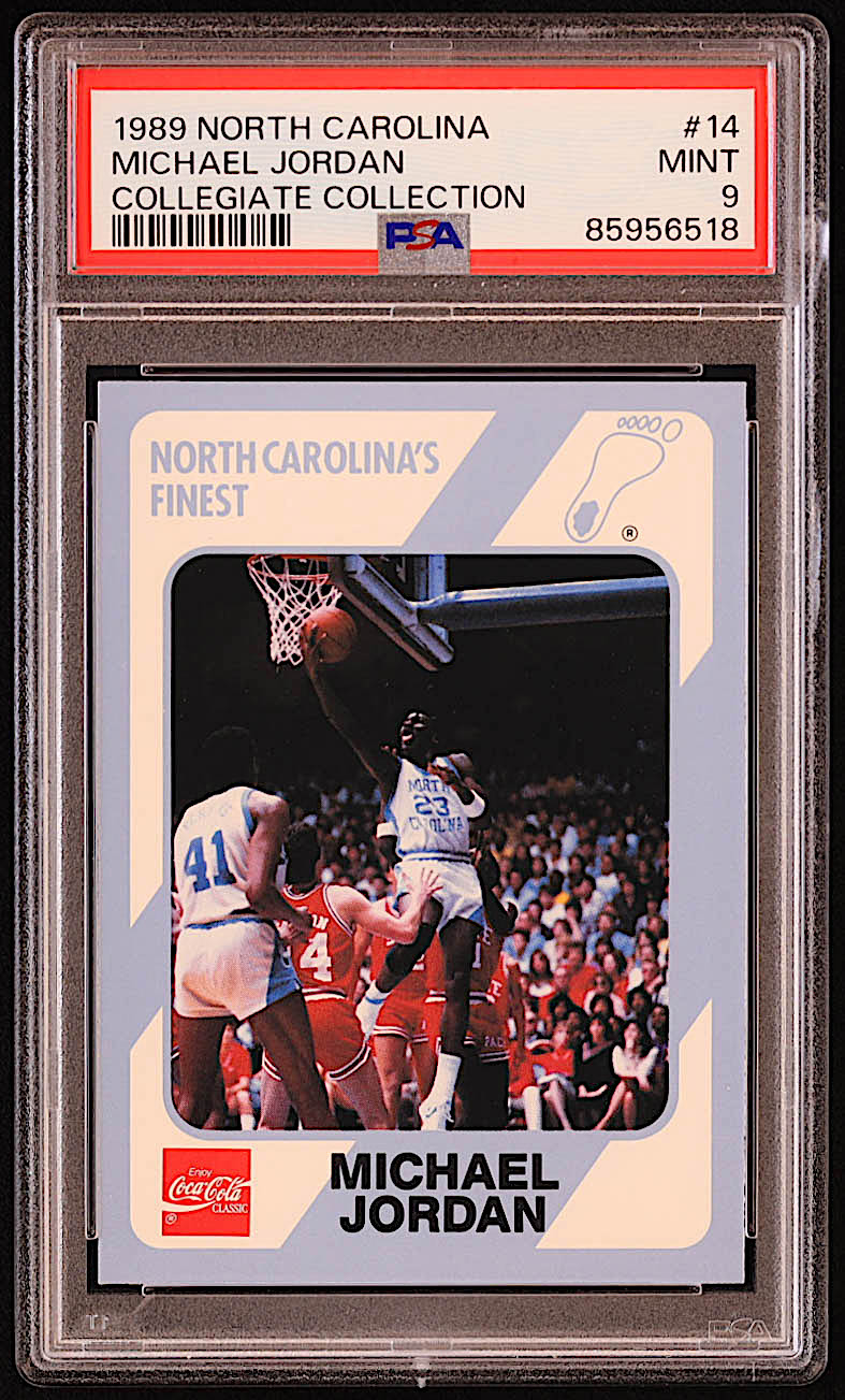 Michael Jordan 1989-90 North Carolina Collegiate Collection #14 (PSA 9) at PristineAuction.com Michael Jordan 1989-90 North Carolina Collegiate Collection #14 (PSA 9) at PristineAuction.com