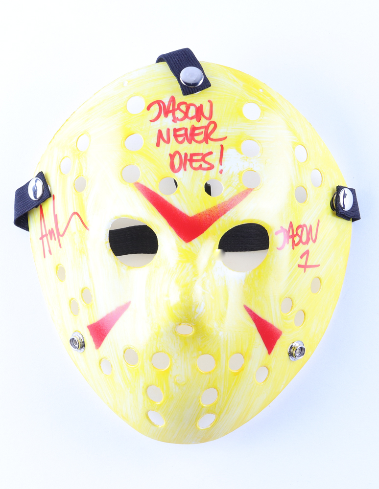 Ari Lehman Signed "Friday the 13th" Mask Inscribed "Jason 1" & "Jason Never Dies!" (JSA) at PristineAuction.com Ari Lehman Signed "Friday the 13th" Mask Inscribed "Jason 1" & "Jason Never Dies!" (JSA) at PristineAuction.com