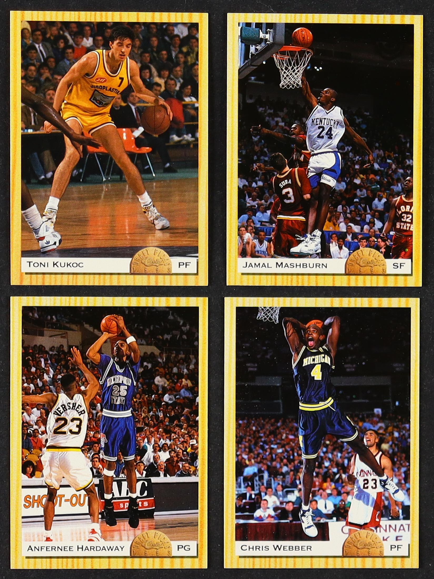 1993 Classic Basketball Complete Set of (110) Cards with Chris Webber #1, Anfernee Hardaway #2, Jamal Mashburn #3, Toni Kukoc #10 at PristineAuction.com 1993 Classic Basketball Complete Set of (110) Cards with Chris Webber #1, Anfernee Hardaway #2, Jamal Mashburn #3, Toni Kukoc #10 at PristineAuction.com