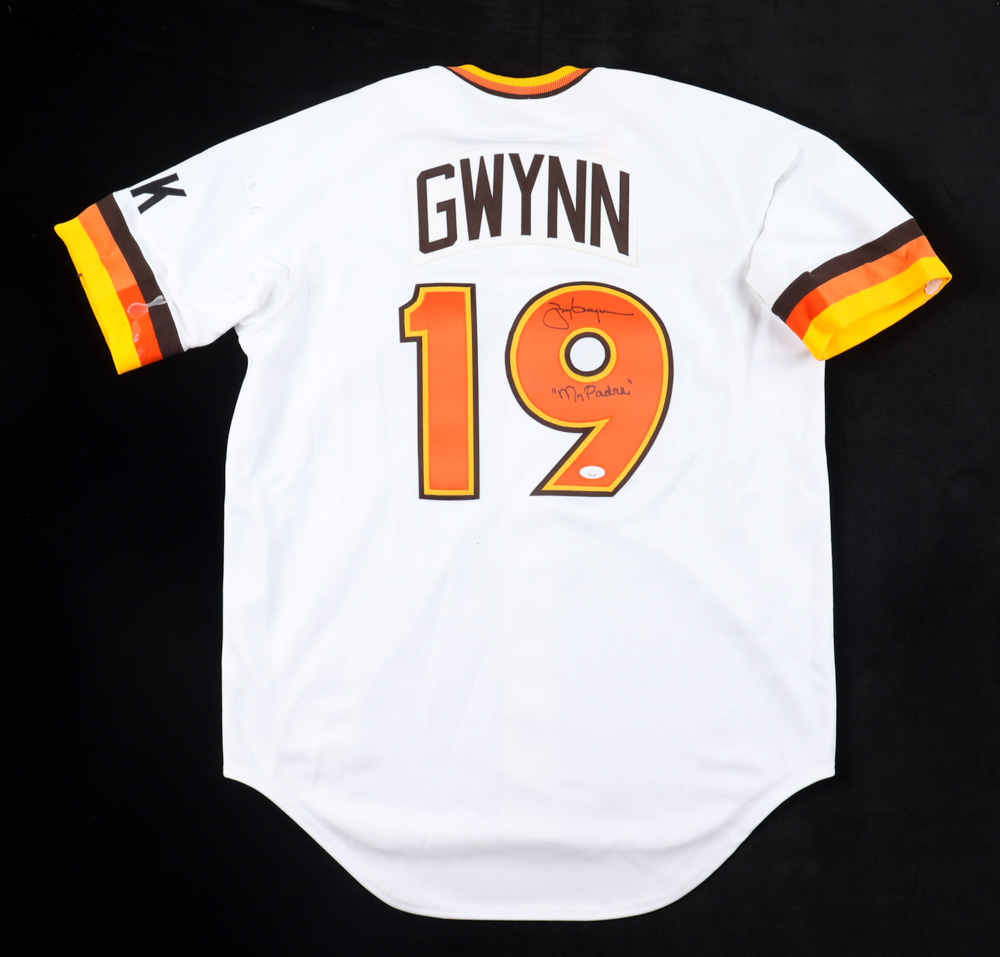 Tony Gwynn Signed Padres Jersey Inscribed "Mr. Padre" (JSA) at PristineAuction.com Tony Gwynn Signed Padres Jersey Inscribed "Mr. Padre" (JSA) at PristineAuction.com