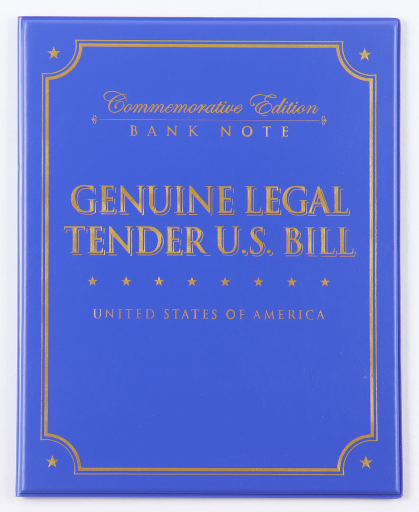 Donald Trump Genuine Legal Tender Colorized U.S. $2.00 Two Dollar Bill Commemorative Edition Bank Note with Folder at PristineAuction.com Donald Trump Genuine Legal Tender Colorized U.S. $2.00 Two Dollar Bill Commemorative Edition Bank Note with Folder at PristineAuction.com