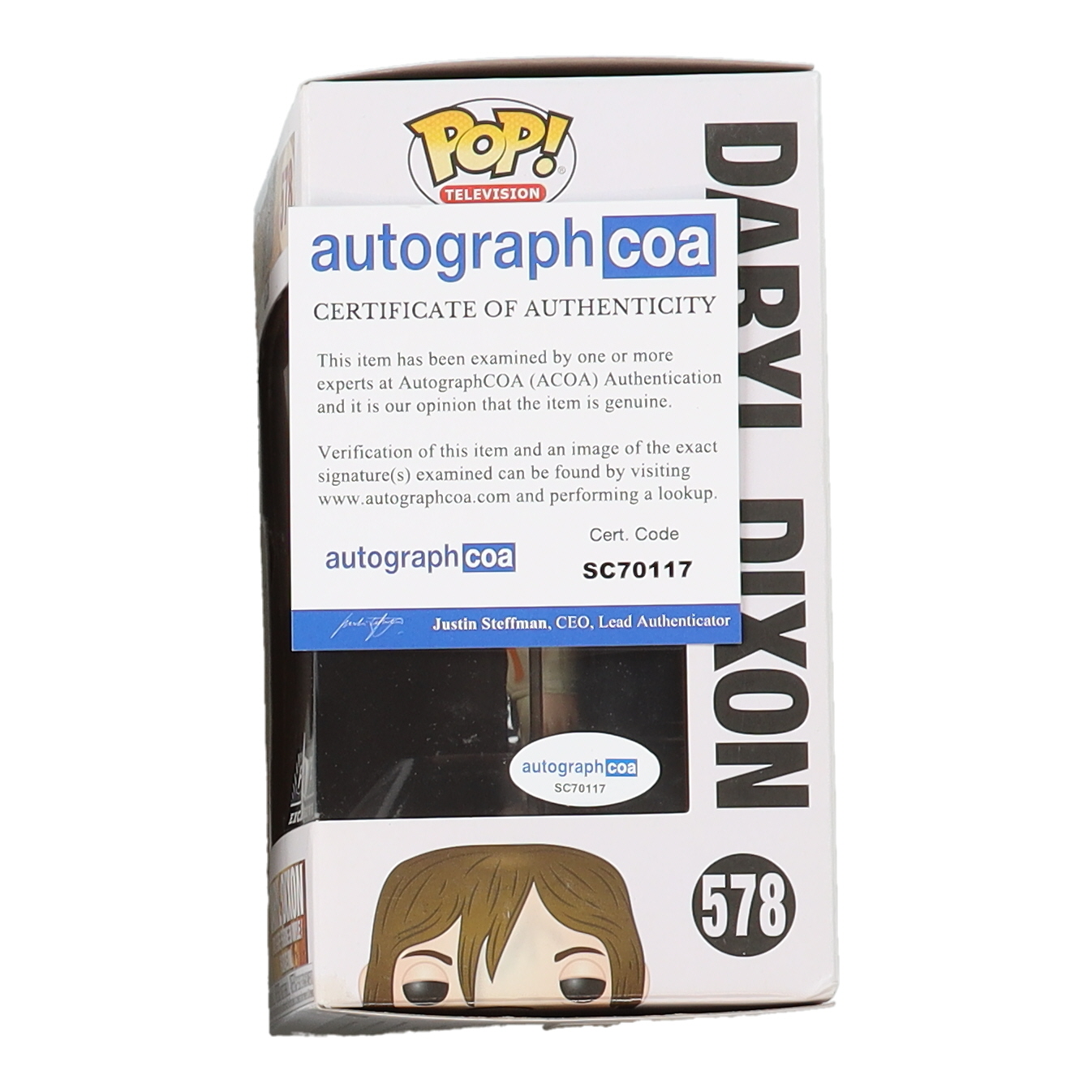 Norman Reedus Signed "The Walking Dead" #578 Daryl Dixon Funko Pop! Vinyl Figure (AutographCOA) at PristineAuction.com Norman Reedus Signed "The Walking Dead" #578 Daryl Dixon Funko Pop! Vinyl Figure (AutographCOA) at PristineAuction.com