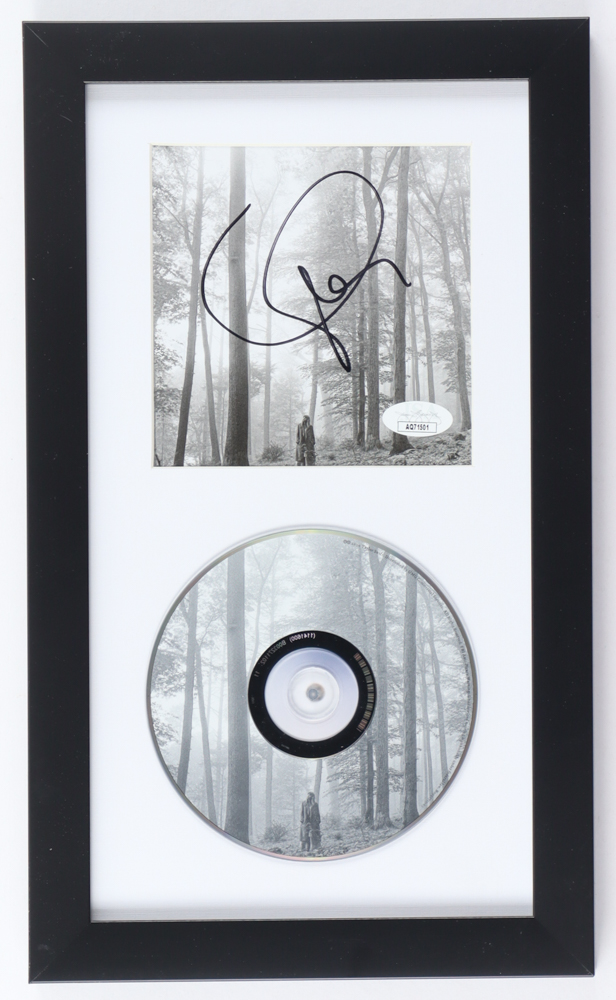Taylor Swift Signed Custom Framed "Folklore" CD Album Cover Display With Disc (JSA) at PristineAuction.com Taylor Swift Signed Custom Framed "Folklore" CD Album Cover Display With Disc (JSA) at PristineAuction.com