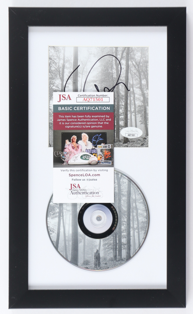 Taylor Swift Signed Custom Framed "Folklore" CD Album Cover Display With Disc (JSA) at PristineAuction.com Taylor Swift Signed Custom Framed "Folklore" CD Album Cover Display With Disc (JSA) at PristineAuction.com