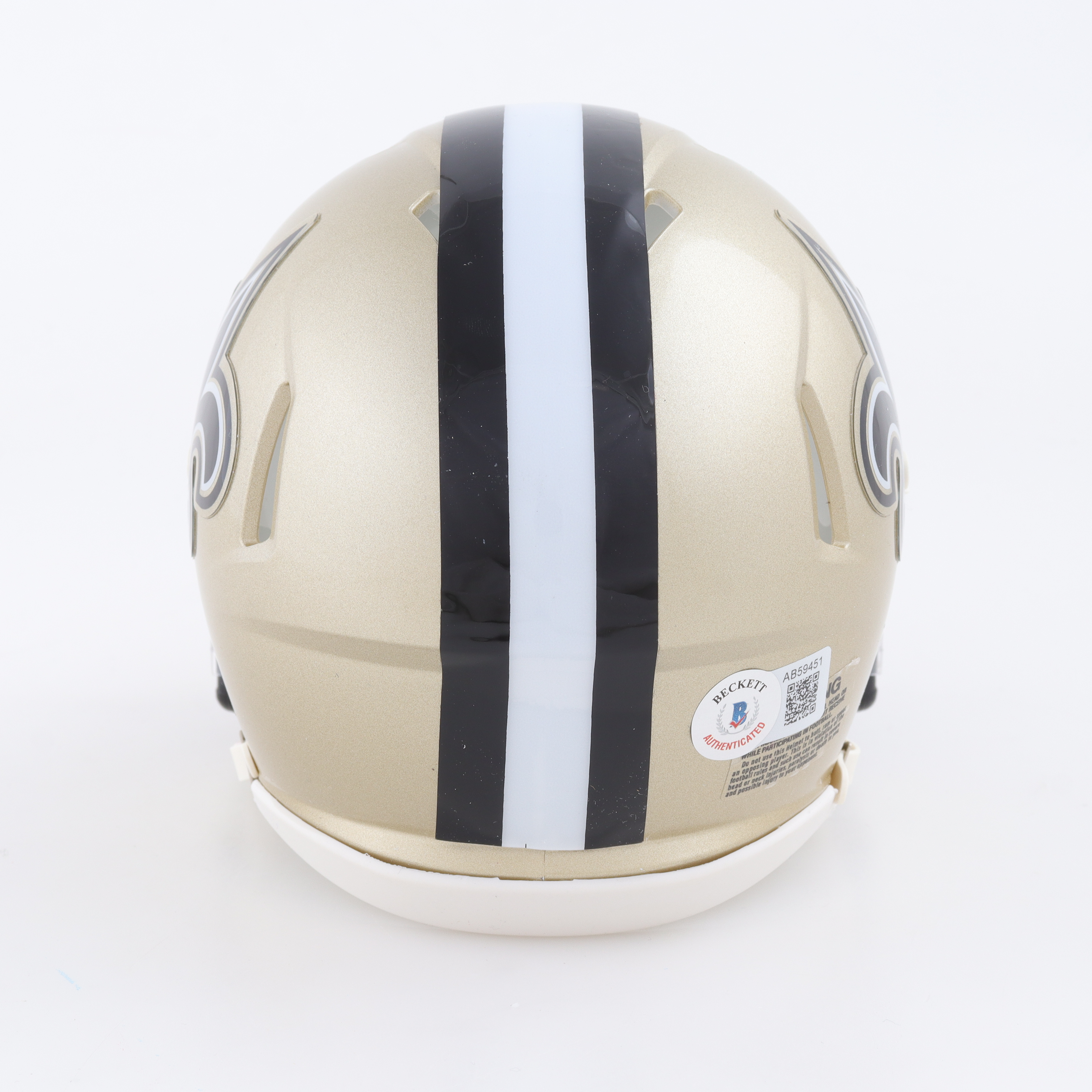 Pete Werner Signed Saints Speed Mini Helmet (Beckett) at PristineAuction.com Pete Werner Signed Saints Speed Mini Helmet (Beckett) at PristineAuction.com