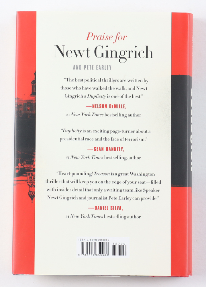 Newt Gingrich Signed "Collusion" Hardcover Book (Beckett) at PristineAuction.com Newt Gingrich Signed "Collusion" Hardcover Book (Beckett) at PristineAuction.com