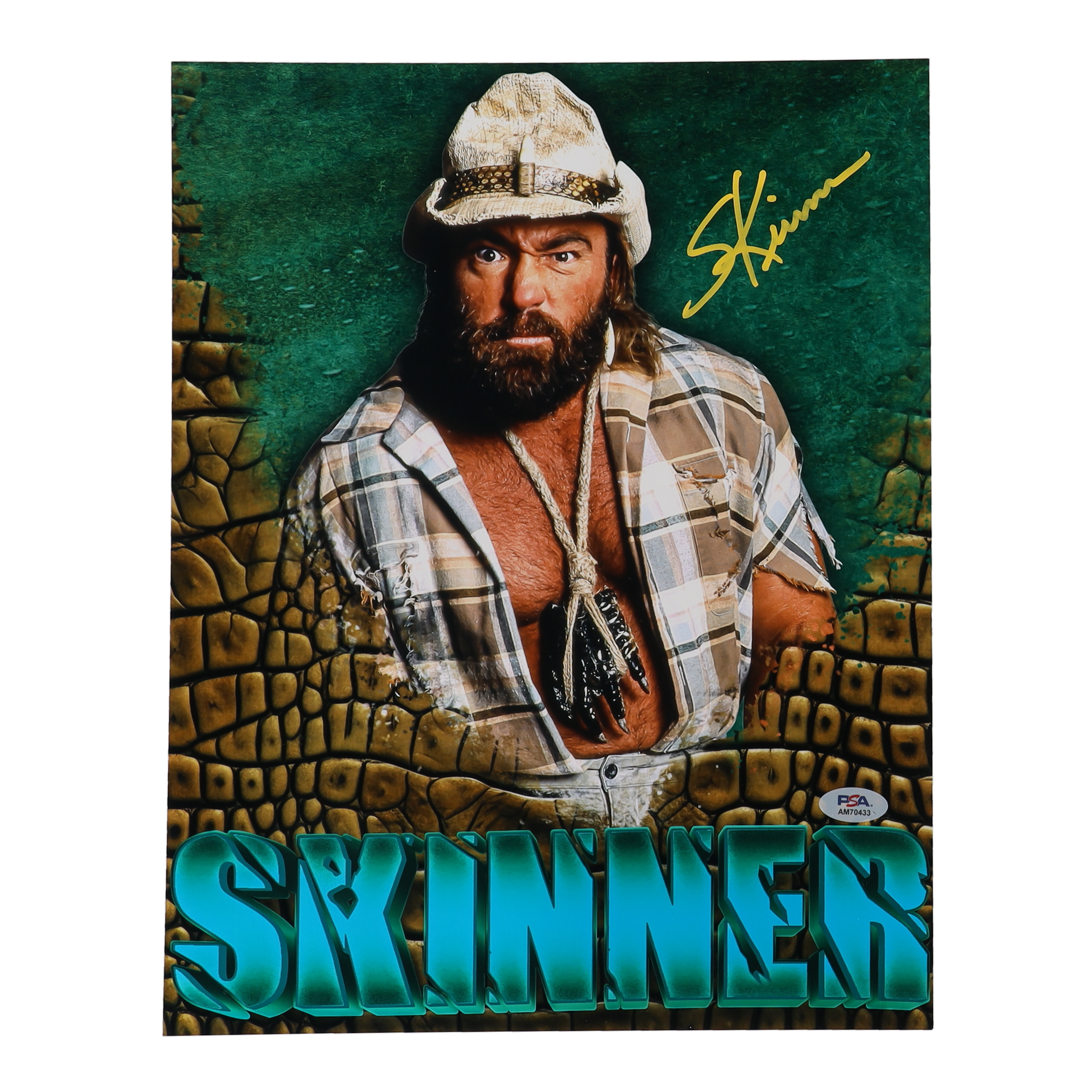Skinner Signed WWE 11x14 Metallic Photo (PSA) at PristineAuction.com Skinner Signed WWE 11x14 Metallic Photo (PSA) at PristineAuction.com