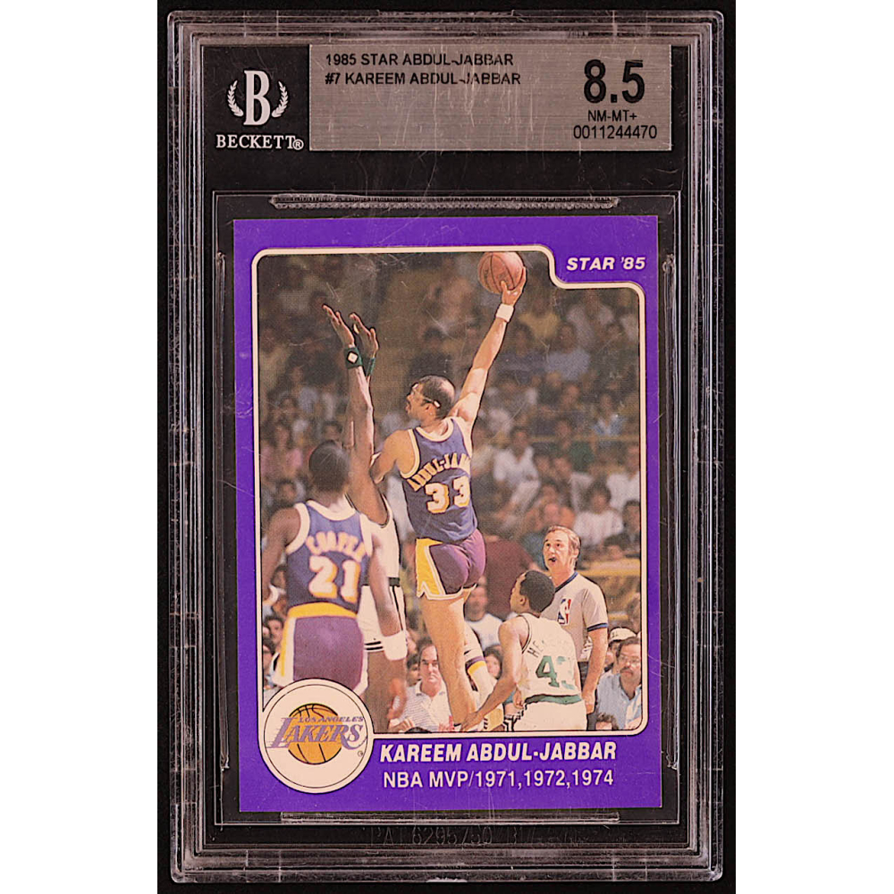 Kareem Abdul-Jabbar 1985 Star Abdul-Jabbar #7 (BGS 8.5) | Pristine Auction