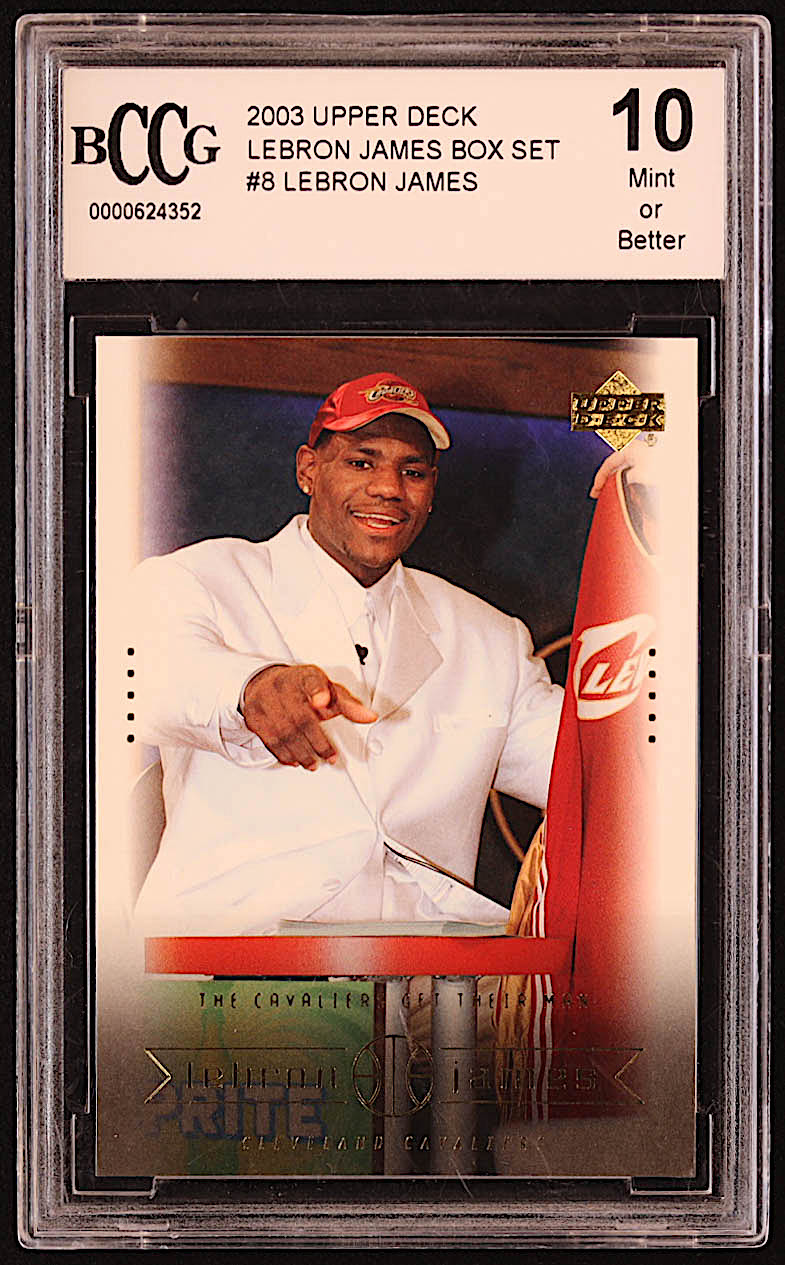 LeBron James 2003 Upper Deck LeBron James Box Set #8 RC / The Cavs Get Their Man (BCCG 10) at PristineAuction.com LeBron James 2003 Upper Deck LeBron James Box Set #8 RC / The Cavs Get Their Man (BCCG 10) at PristineAuction.com
