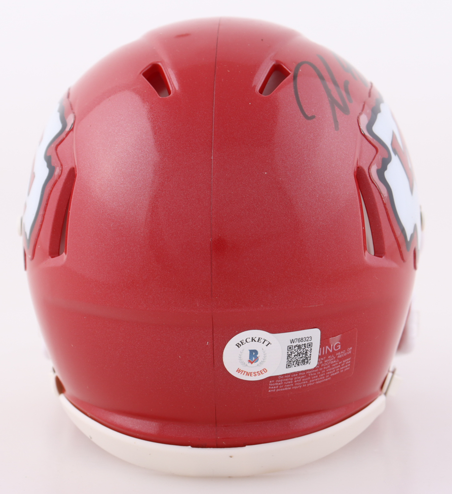 Noah Gray Signed Chiefs Speed Mini Helmet (Beckett) at PristineAuction.com Noah Gray Signed Chiefs Speed Mini Helmet (Beckett) at PristineAuction.com