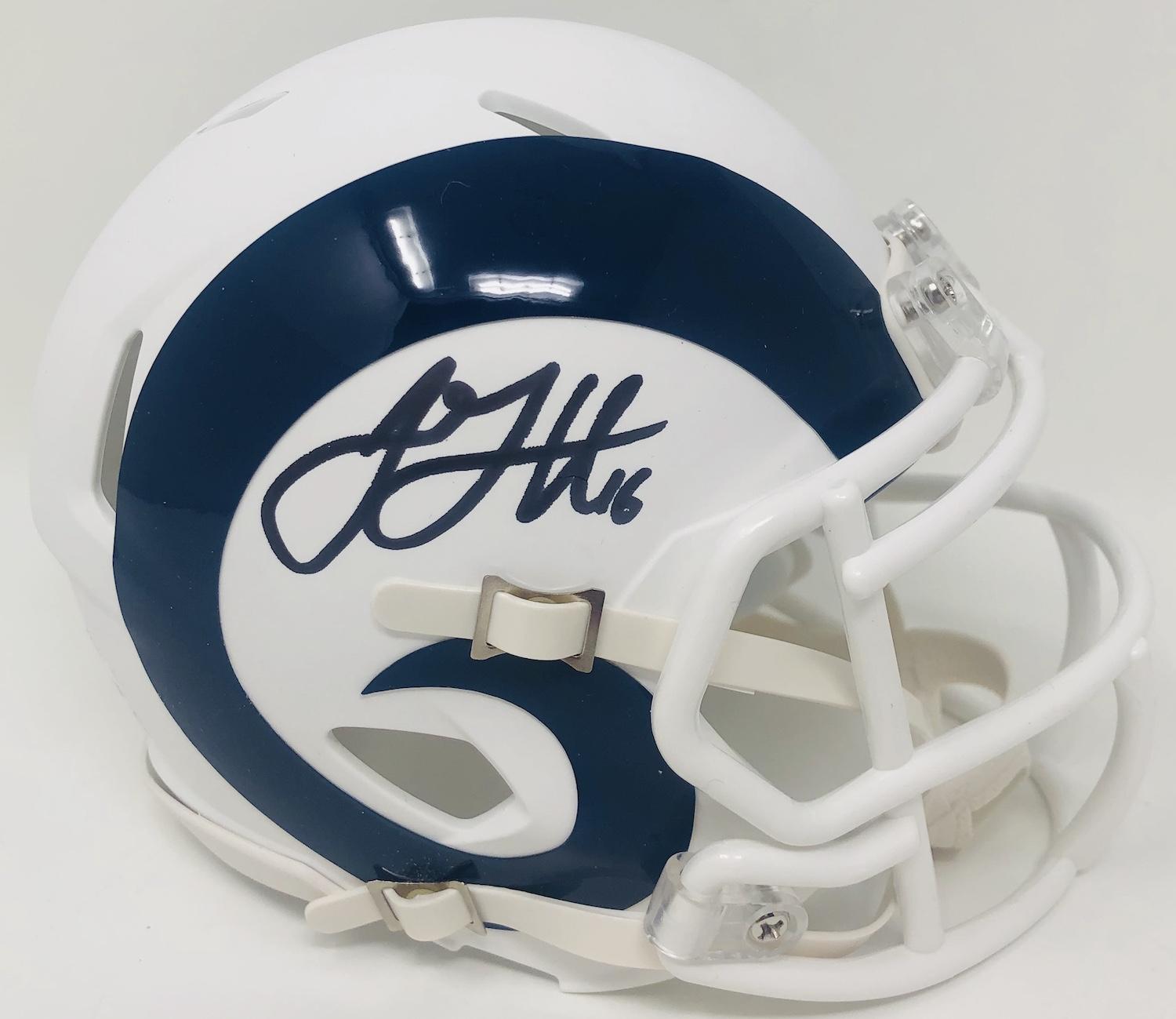 Jared Goff Signed Rams Speed Mini Helmet (Fanatics) at PristineAuction.com Jared Goff Signed Rams Speed Mini Helmet (Fanatics) at PristineAuction.com