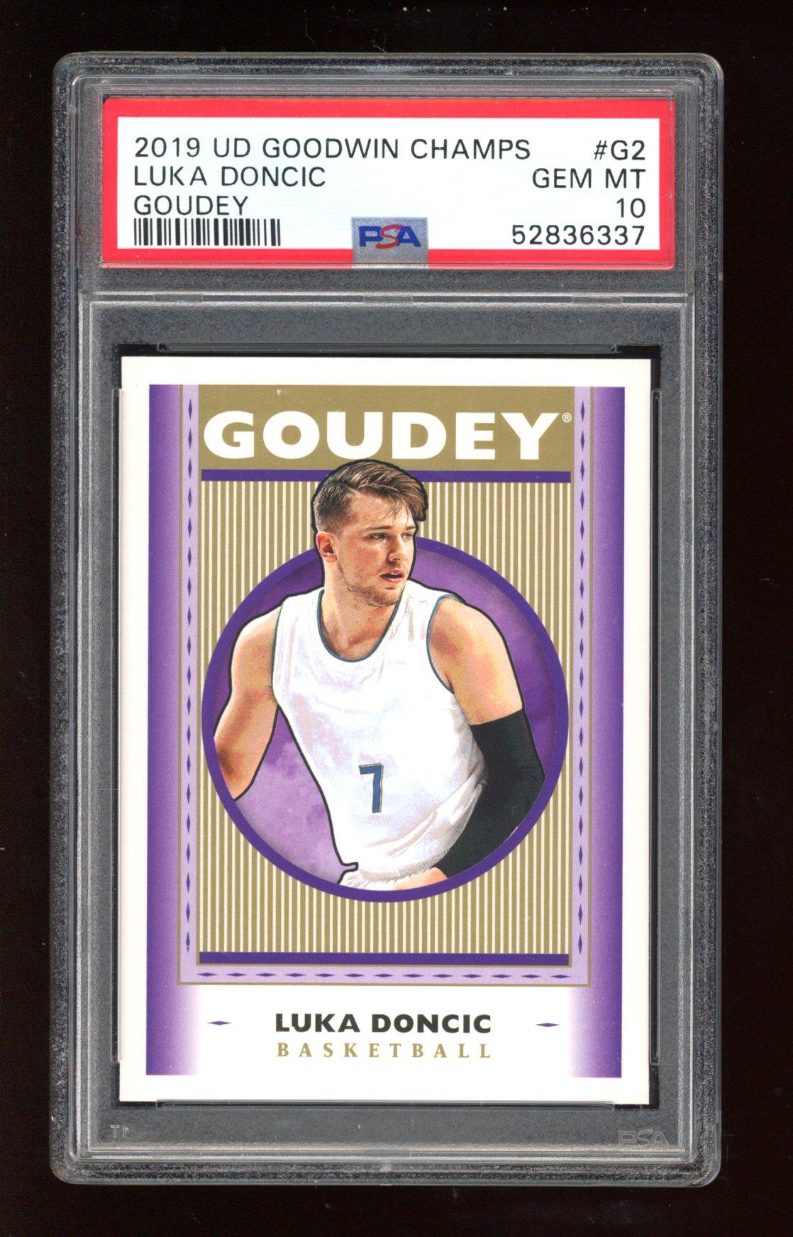 Luka Doncic 2019 Upper Deck Goodwin Champions Goudey #G2 (PSA 10) at PristineAuction.com Luka Doncic 2019 Upper Deck Goodwin Champions Goudey #G2 (PSA 10) at PristineAuction.com