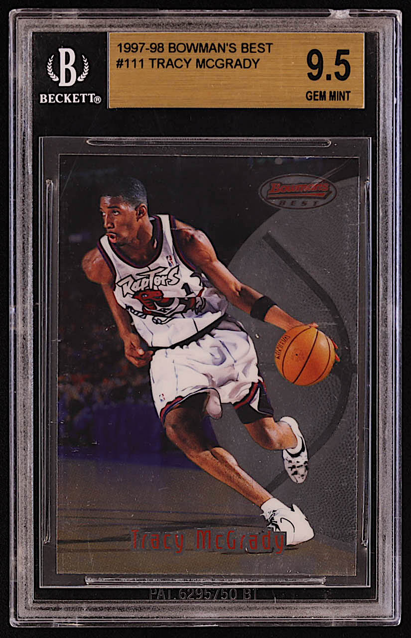 Tracy McGrady 1997-98 Bowman's Best #111 RC (BGS 9.5) at PristineAuction.com Tracy McGrady 1997-98 Bowman's Best #111 RC (BGS 9.5) at PristineAuction.com