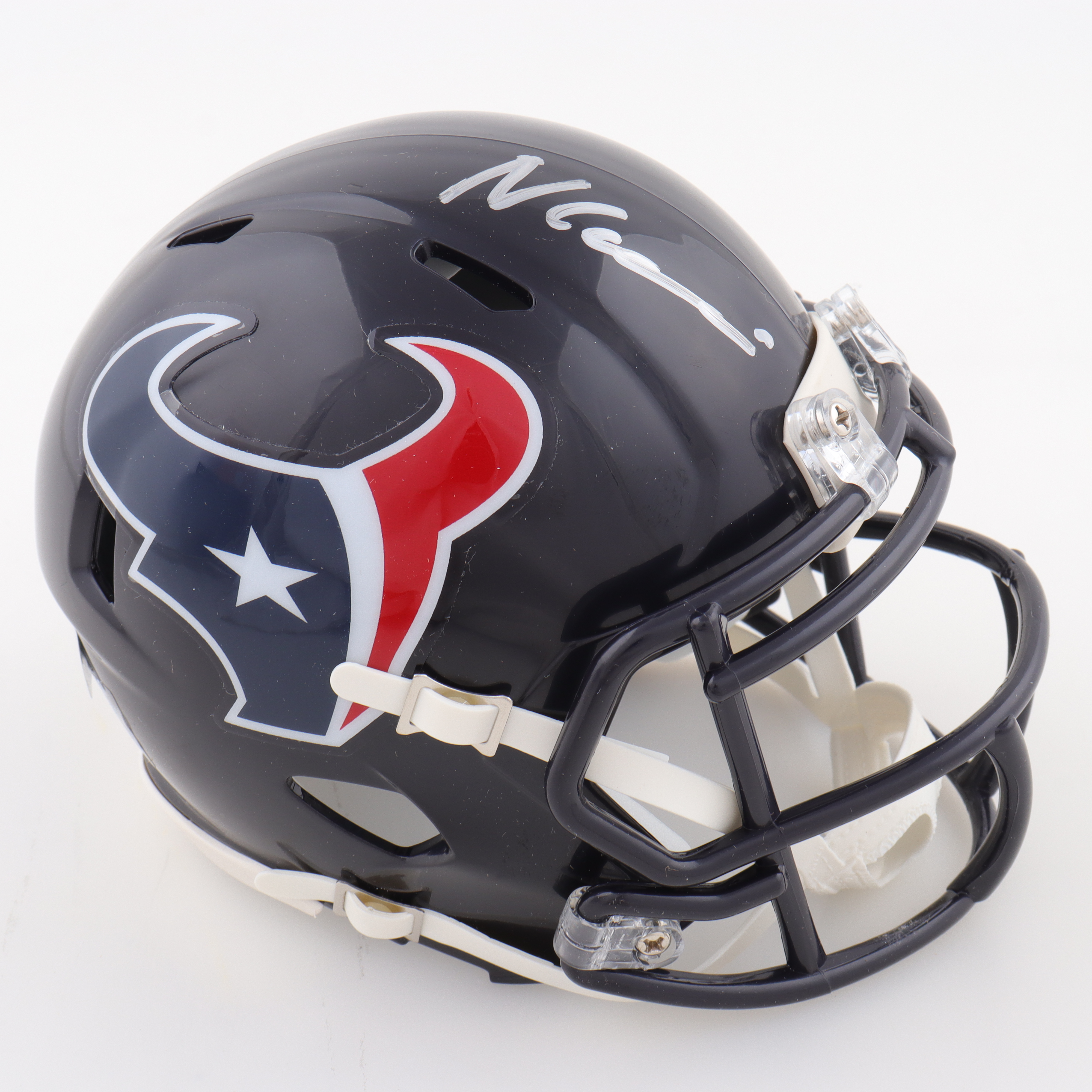 Nico Collins Signed Texans Speed Mini Helmet (Beckett) at PristineAuction.com Nico Collins Signed Texans Speed Mini Helmet (Beckett) at PristineAuction.com