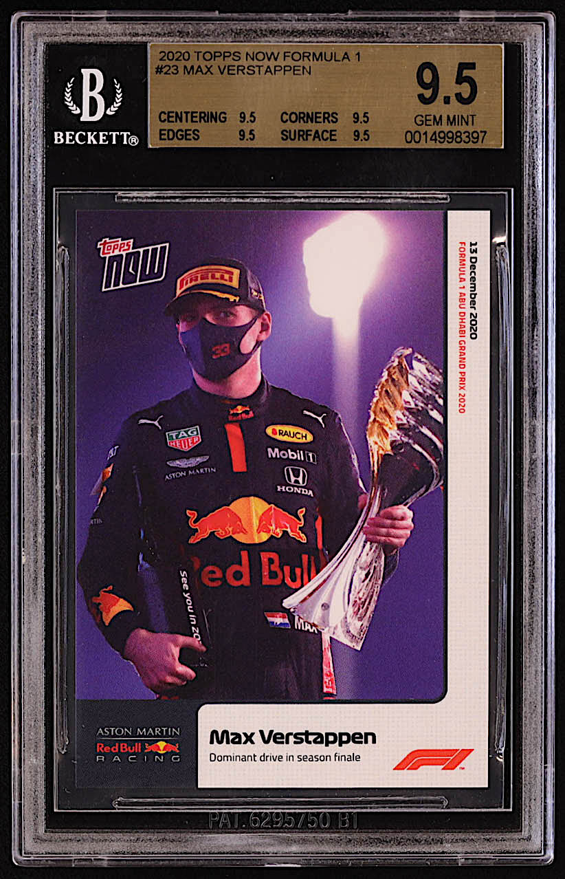 Max Verstappen 2020 Topps Now Formula 1 #23 (BGS 9.5) at PristineAuction.com Max Verstappen 2020 Topps Now Formula 1 #23 (BGS 9.5) at PristineAuction.com