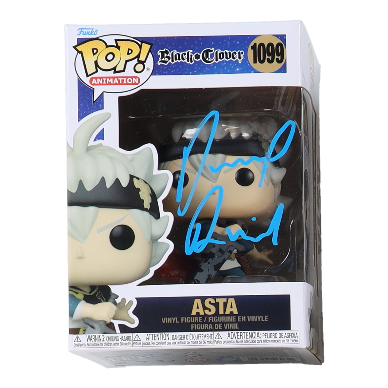 Dallas Reid Signed "Black Clover" Asta #1099 Funko Pop! Vinyl Figure (JSA) at PristineAuction.com Dallas Reid Signed "Black Clover" Asta #1099 Funko Pop! Vinyl Figure (JSA) at PristineAuction.com