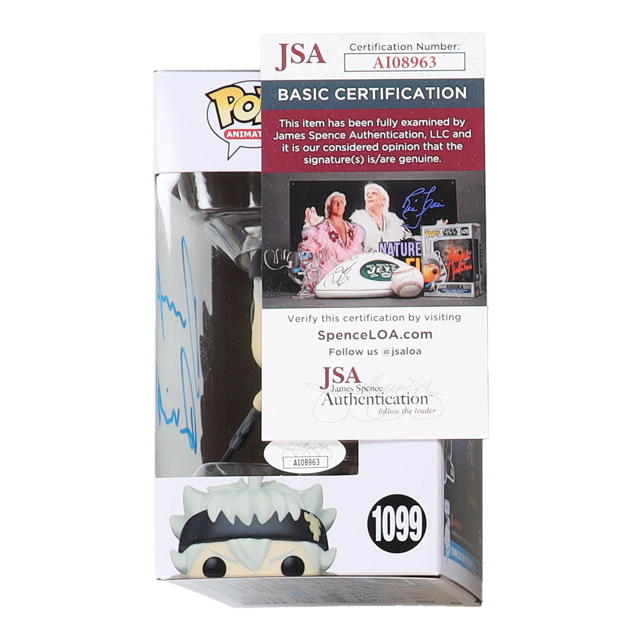 Dallas Reid Signed "Black Clover" Asta #1099 Funko Pop! Vinyl Figure (JSA) at PristineAuction.com Dallas Reid Signed "Black Clover" Asta #1099 Funko Pop! Vinyl Figure (JSA) at PristineAuction.com