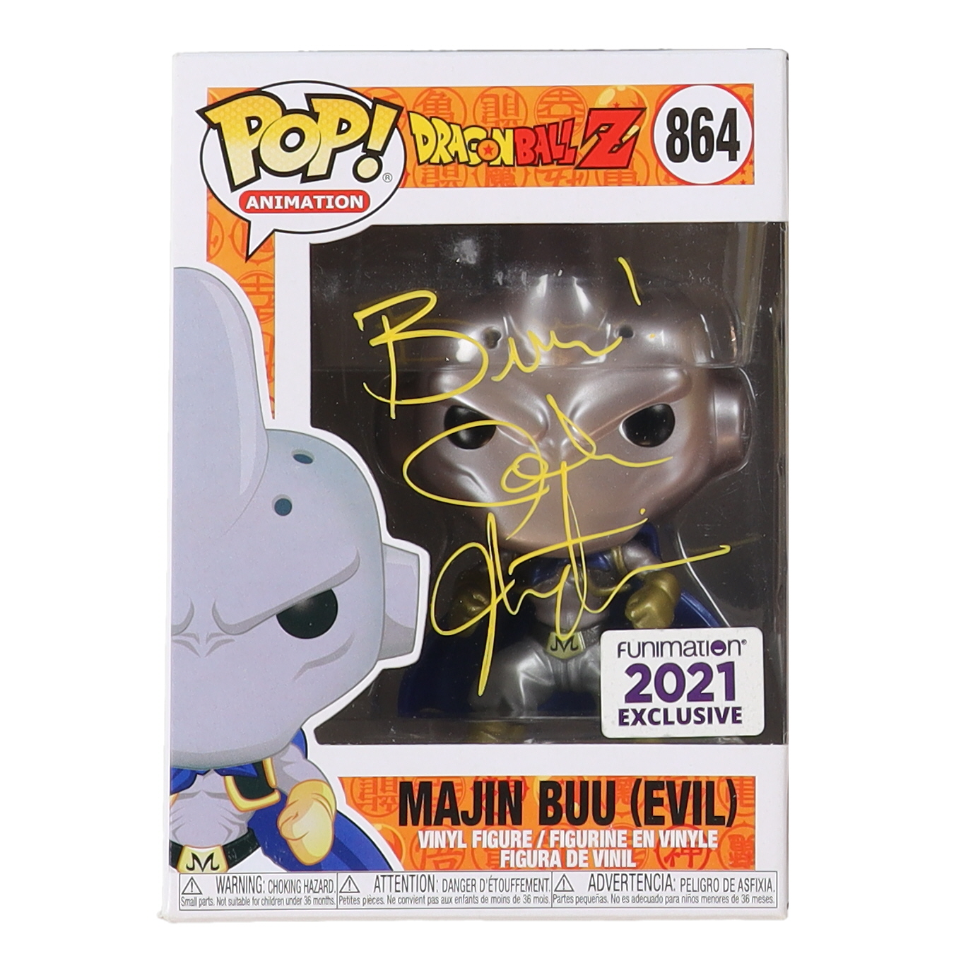 Josh Martin Signed "Dragon Ball Z" #846 Majin Buu (Evil) Funko Pop! Vinyl Figure Inscribed "Buu!" (JSA) at PristineAuction.com Josh Martin Signed "Dragon Ball Z" #846 Majin Buu (Evil) Funko Pop! Vinyl Figure Inscribed "Buu!" (JSA) at PristineAuction.com