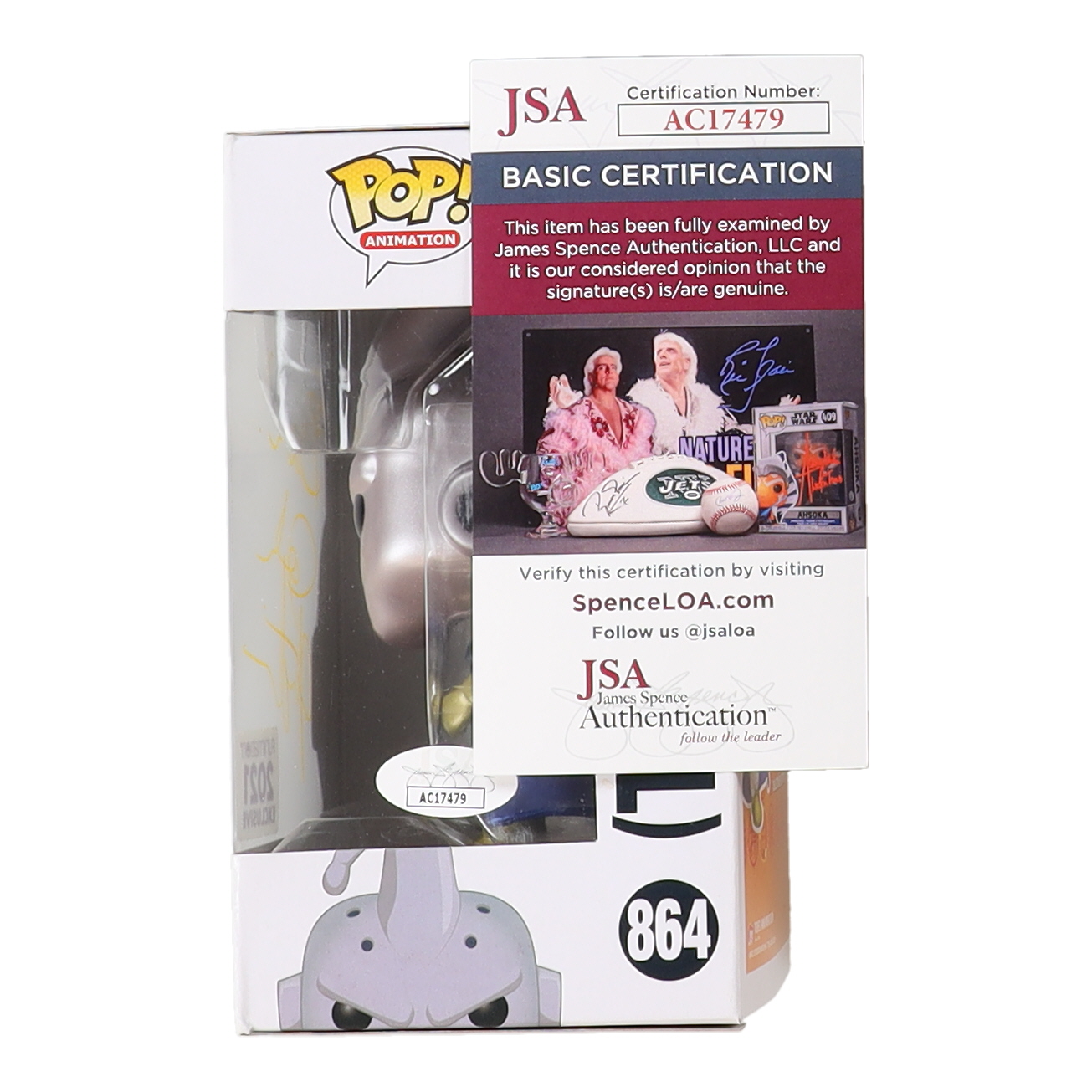 Josh Martin Signed "Dragon Ball Z" #846 Majin Buu (Evil) Funko Pop! Vinyl Figure Inscribed "Buu!" (JSA) at PristineAuction.com Josh Martin Signed "Dragon Ball Z" #846 Majin Buu (Evil) Funko Pop! Vinyl Figure Inscribed "Buu!" (JSA) at PristineAuction.com