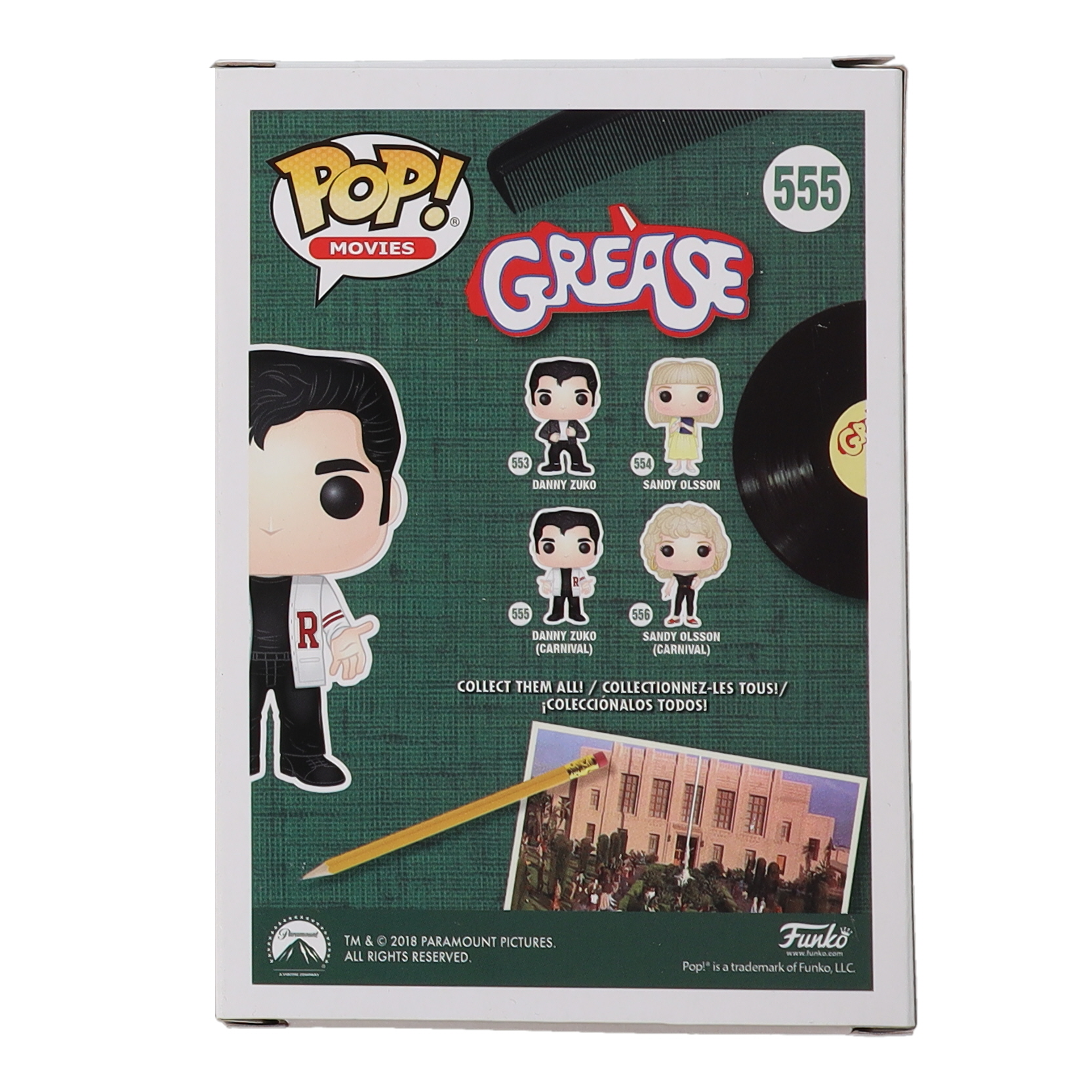 John Travolta Signed "Grease" Danny Zuko #555 Funko Pop! Vinyl Figure (Beckett) at PristineAuction.com John Travolta Signed "Grease" Danny Zuko #555 Funko Pop! Vinyl Figure (Beckett) at PristineAuction.com