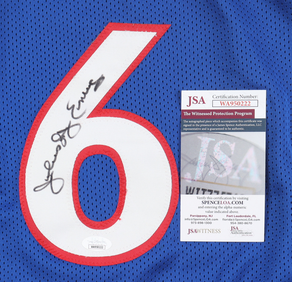 Julius "Dr. J" Erving Signed Jersey (JSA) at PristineAuction.com Julius "Dr. J" Erving Signed Jersey (JSA) at PristineAuction.com