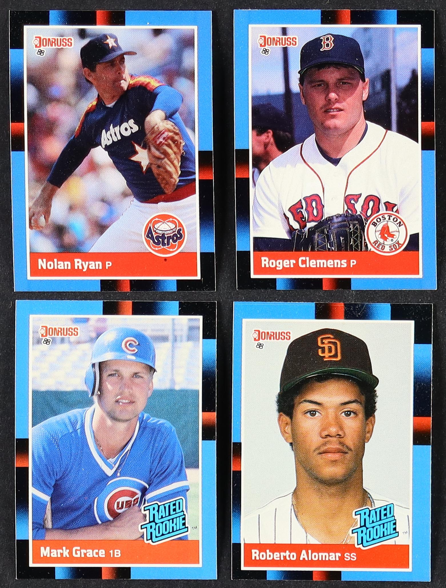 1988 Donruss Baseball Complete Set of (660) Cards with Nolan Ryan #61, Roberto Alomar #34 RC, Mark Grace #40 RC, Roger Clemens #51 at PristineAuction.com 1988 Donruss Baseball Complete Set of (660) Cards with Nolan Ryan #61, Roberto Alomar #34 RC, Mark Grace #40 RC, Roger Clemens #51 at PristineAuction.com