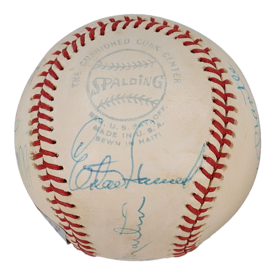 New York Yankees Greats OAL Baseball Team-Signed by (9) with Mickey Mantle, Yogi Berra, Whitey Ford, Billy Martin (Fanatics) at PristineAuction.com New York Yankees Greats OAL Baseball Team-Signed by (9) with Mickey Mantle, Yogi Berra, Whitey Ford, Billy Martin (Fanatics) at PristineAuction.com
