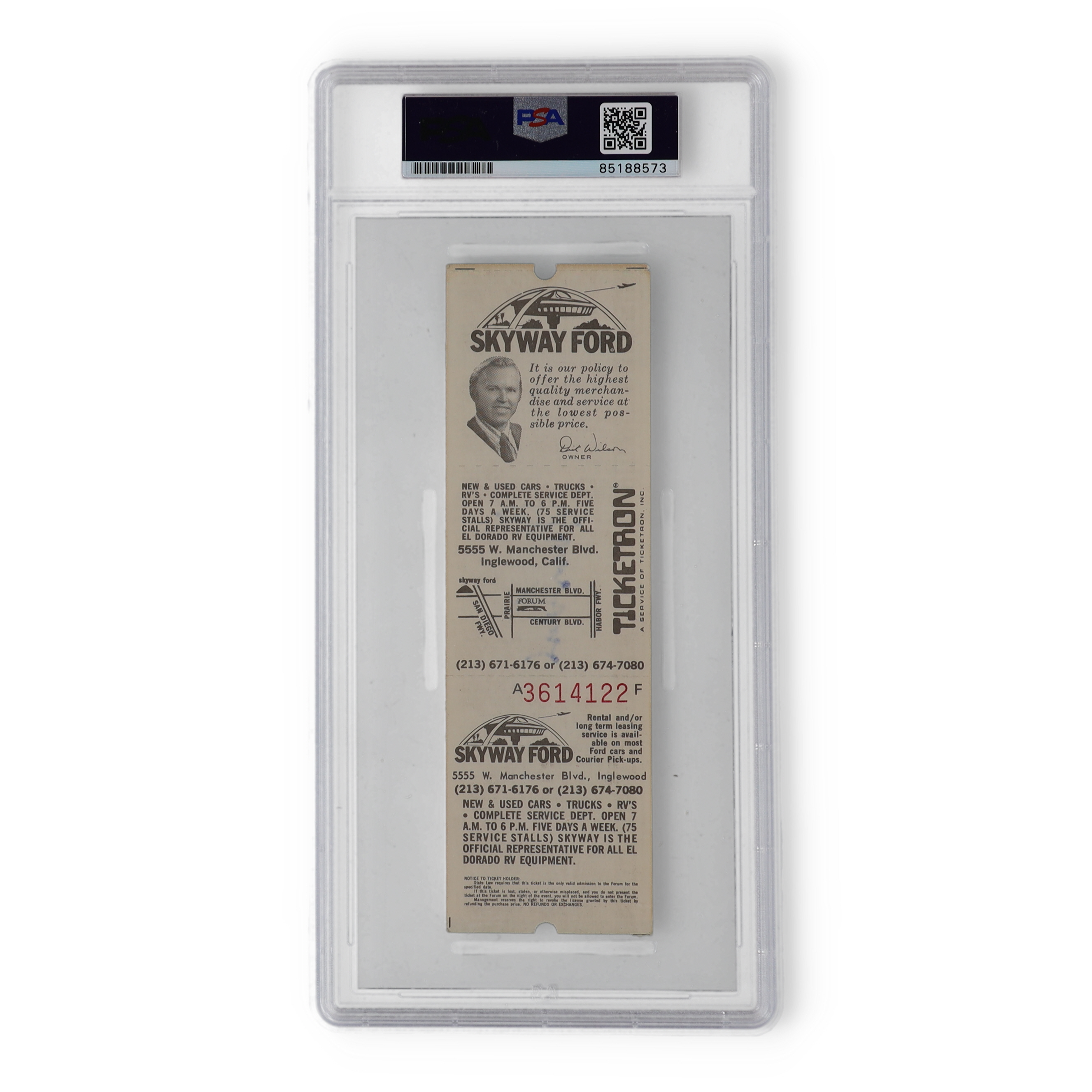 Jerry West Signed 1973 Lakers NBA Playoffs Ticket at the Forum (PSA | Auto Grade 10) at PristineAuction.com Jerry West Signed 1973 Lakers NBA Playoffs Ticket at the Forum (PSA | Auto Grade 10) at PristineAuction.com