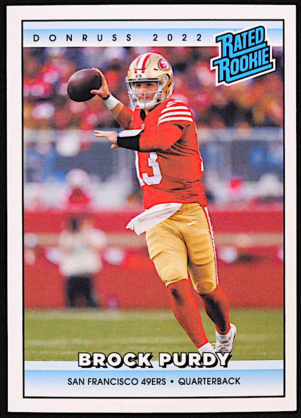 Brock Purdy 2022 Panini Instant Rated Rookie Retro #44 RC at PristineAuction.com Brock Purdy 2022 Panini Instant Rated Rookie Retro #44 RC at PristineAuction.com