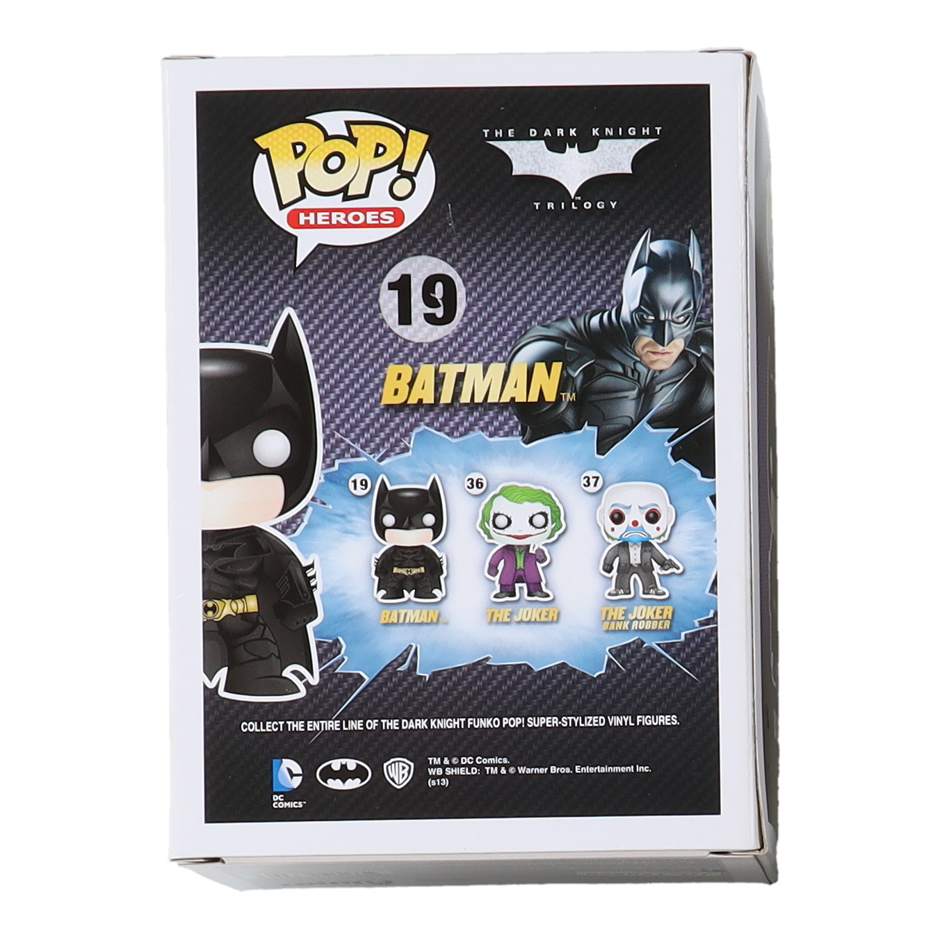 Christian Bale Signed "The Dark Knight Trilogy" #19 Batman Funko Pop! Vinyl Figure (Beckett) at PristineAuction.com Christian Bale Signed "The Dark Knight Trilogy" #19 Batman Funko Pop! Vinyl Figure (Beckett) at PristineAuction.com