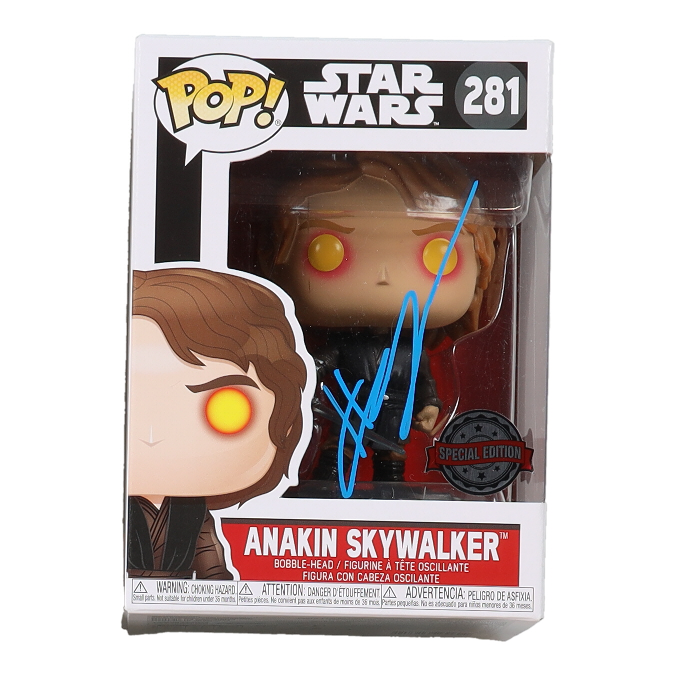Hayden Christensen Signed "Star Wars" #281 Anakin Skywalker Funko Pop! Vinyl Figure (Beckett) at PristineAuction.com Hayden Christensen Signed "Star Wars" #281 Anakin Skywalker Funko Pop! Vinyl Figure (Beckett) at PristineAuction.com