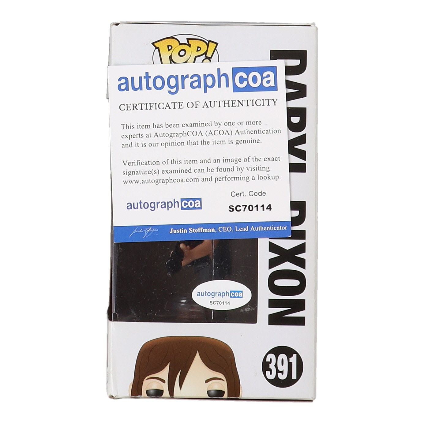 Norman Reedus Signed "The Walking Dead" #391 Daryl Dixon Funko Pop! Vinyl Figure (AutographCOA) at PristineAuction.com Norman Reedus Signed "The Walking Dead" #391 Daryl Dixon Funko Pop! Vinyl Figure (AutographCOA) at PristineAuction.com