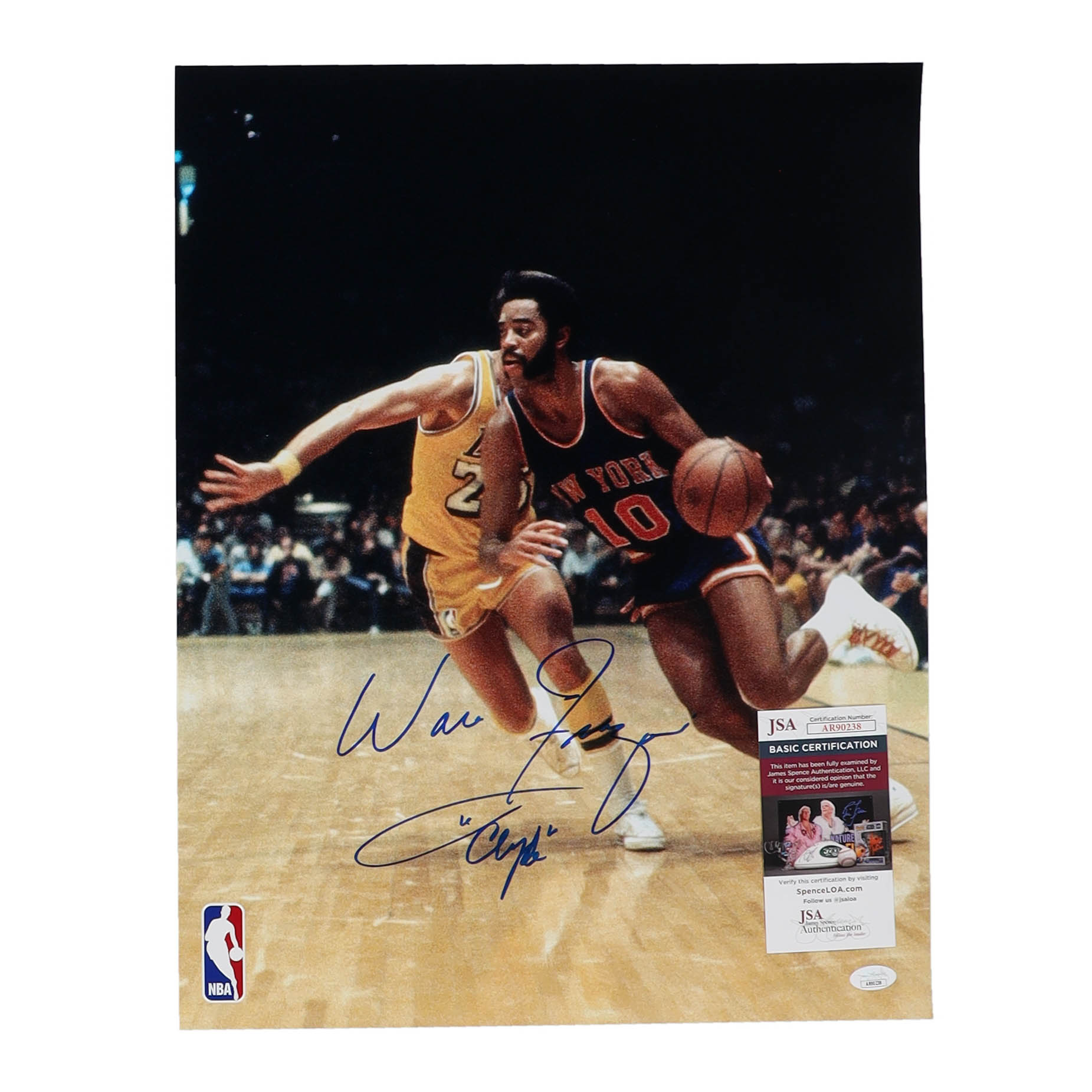 Walt Frazier Signed Knicks 16x20 Photo (JSA) at PristineAuction.com Walt Frazier Signed Knicks 16x20 Photo (JSA) at PristineAuction.com