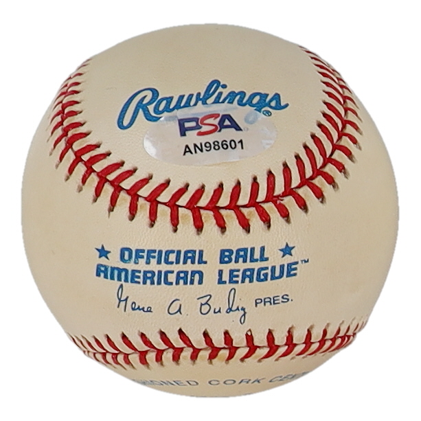 Boog Powell Signed OAL Baseball Inscribed "1970 ALMVP" (PSA) at PristineAuction.com Boog Powell Signed OAL Baseball Inscribed "1970 ALMVP" (PSA) at PristineAuction.com