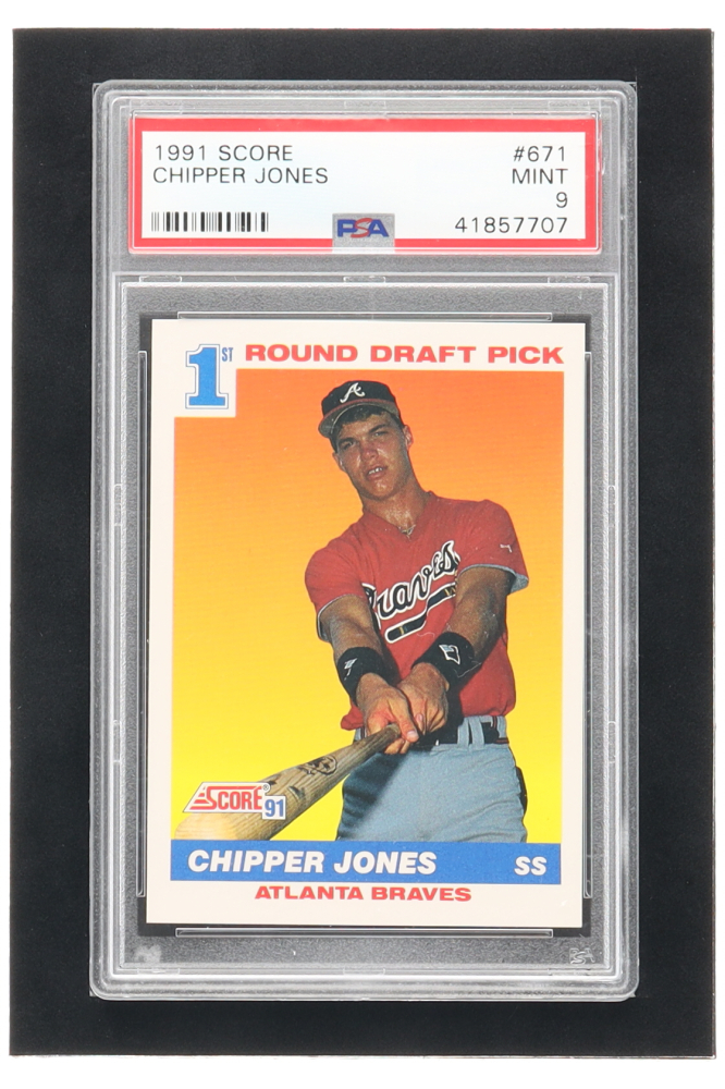 Chipper Jones 1991 Score #671 RC (PSA 9) | Pristine Auction