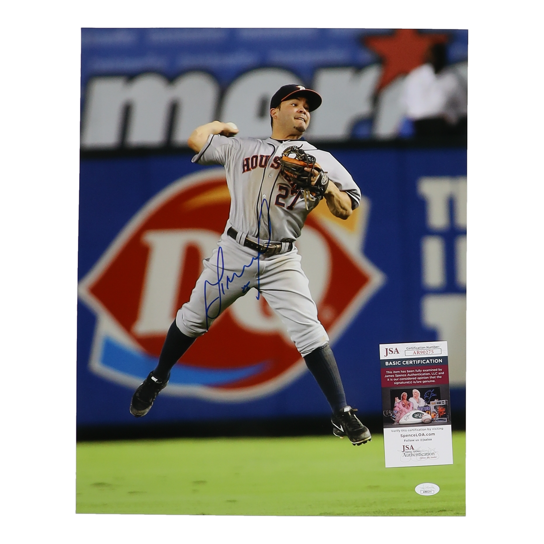 Jose Altuve Signed Astros 16x20 Photo (JSA) at PristineAuction.com Jose Altuve Signed Astros 16x20 Photo (JSA) at PristineAuction.com