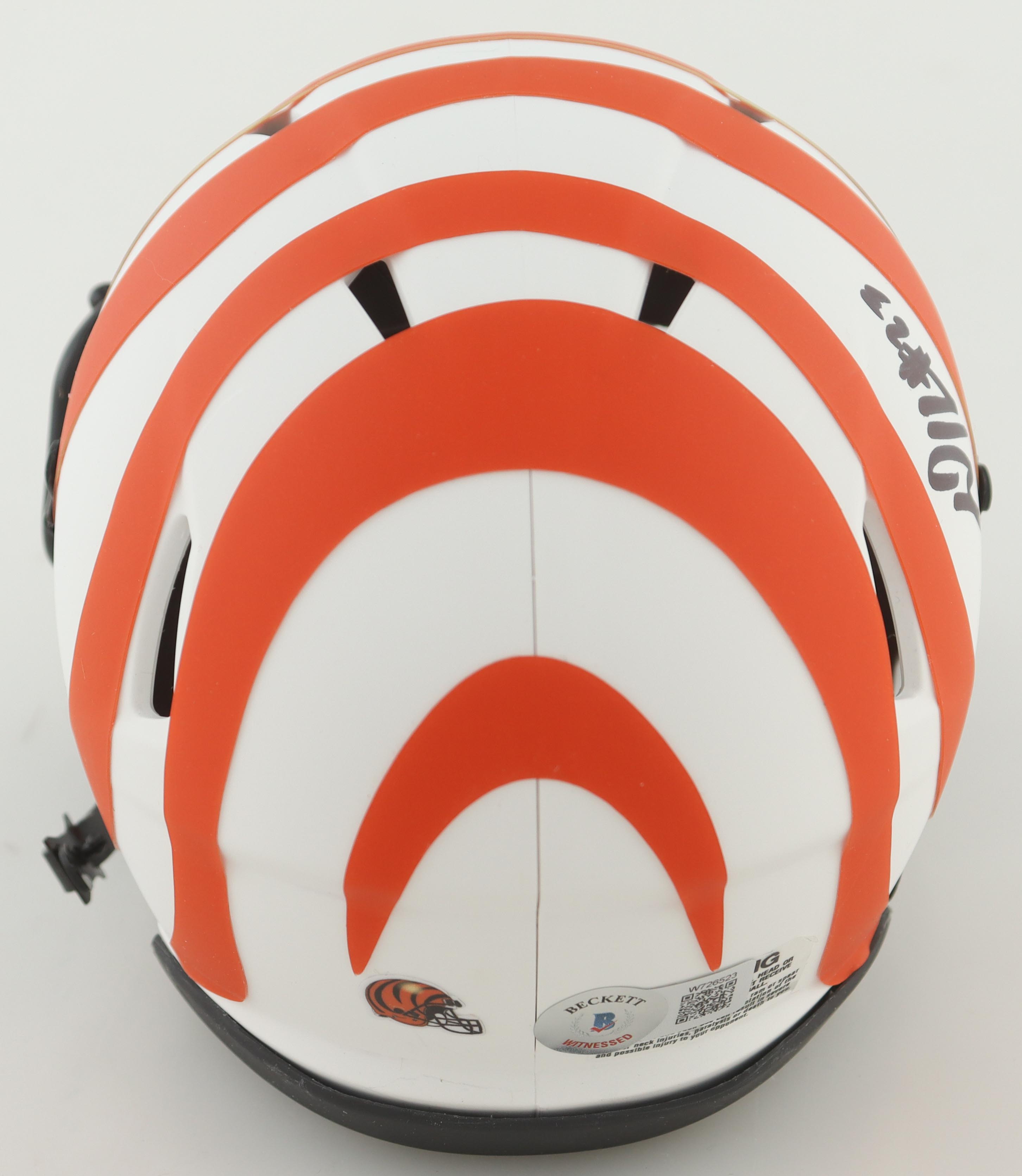 Daxton Hill Signed Bengals Lunar Eclipse Alternate Speed Mini Helmet (Beckett) at PristineAuction.com Daxton Hill Signed Bengals Lunar Eclipse Alternate Speed Mini Helmet (Beckett) at PristineAuction.com