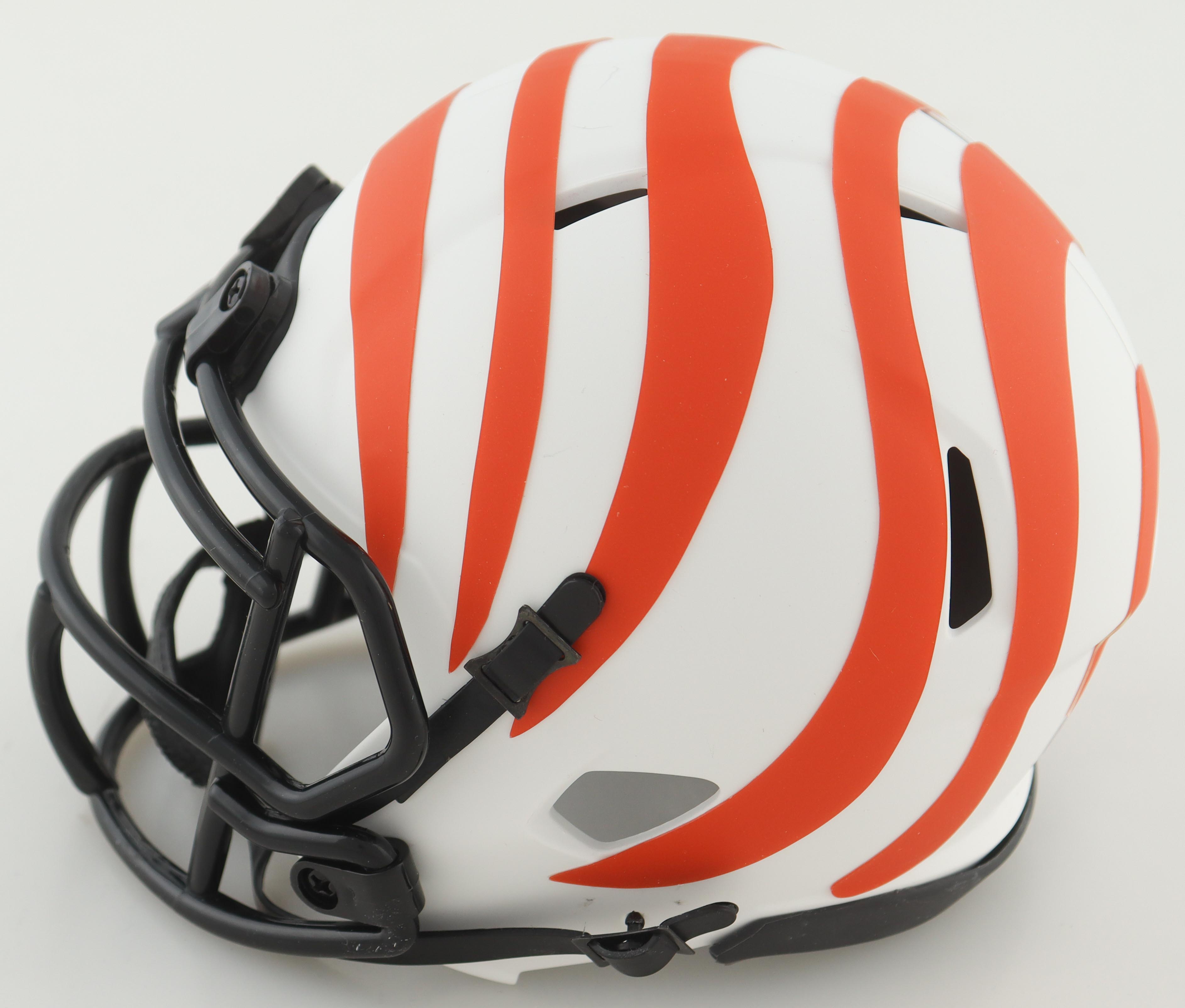 Daxton Hill Signed Bengals Lunar Eclipse Alternate Speed Mini Helmet (Beckett) at PristineAuction.com Daxton Hill Signed Bengals Lunar Eclipse Alternate Speed Mini Helmet (Beckett) at PristineAuction.com