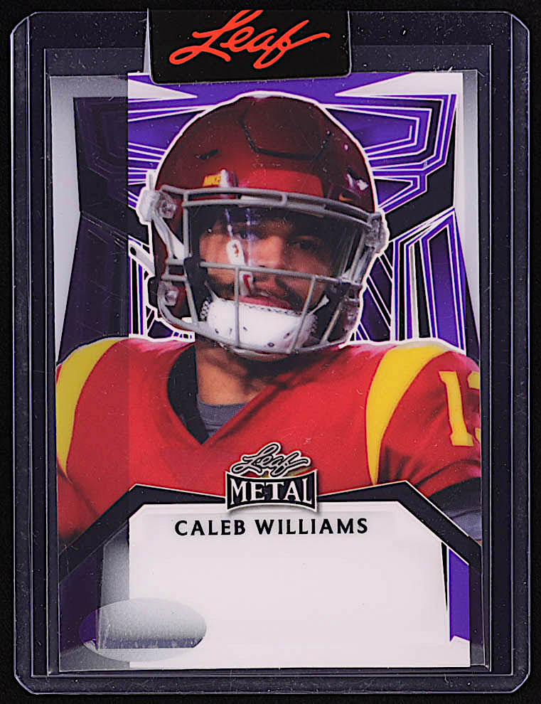 Caleb Williams 2023 Leaf Metal Portraits Purple Pre-Production Proof #NNO #1/1 at PristineAuction.com Caleb Williams 2023 Leaf Metal Portraits Purple Pre-Production Proof #NNO #1/1 at PristineAuction.com