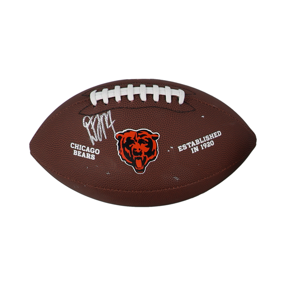 D J Moore Signed NFL Bears Logo Football PSA Pristine Auction D j moore signed nfl bears logo football psa pristine auction