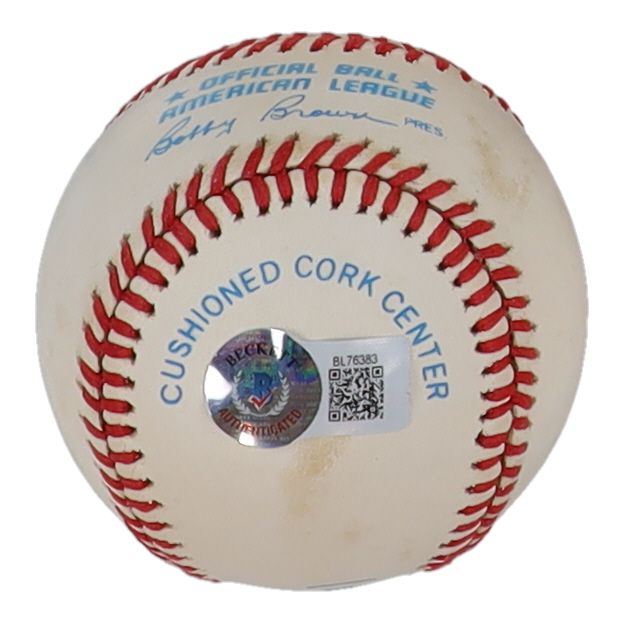 Denny McLain Signed OAL Baseball Inscribed "31-6, 1968" (Beckett) at PristineAuction.com Denny McLain Signed OAL Baseball Inscribed "31-6, 1968" (Beckett) at PristineAuction.com