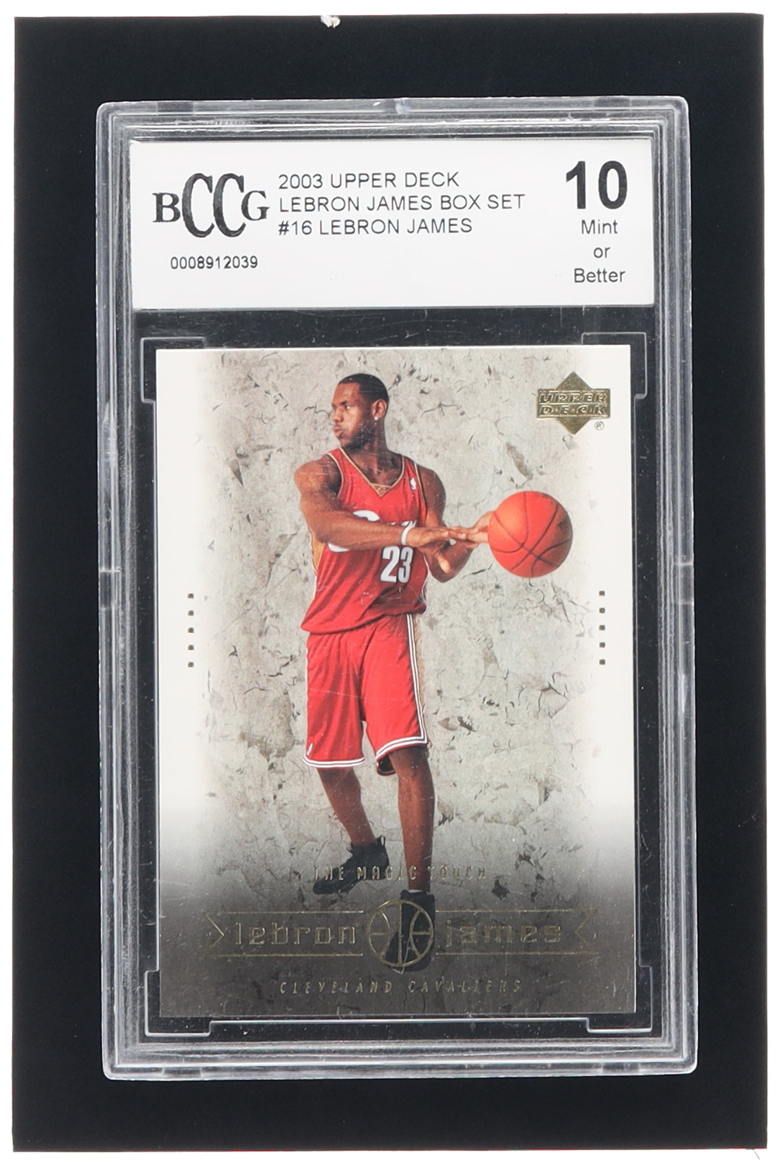 LeBron James 2003 Upper Deck LeBron James Box Set #16 The Magic Touch RC (BCCG 10) at PristineAuction.com LeBron James 2003 Upper Deck LeBron James Box Set #16 The Magic Touch RC (BCCG 10) at PristineAuction.com