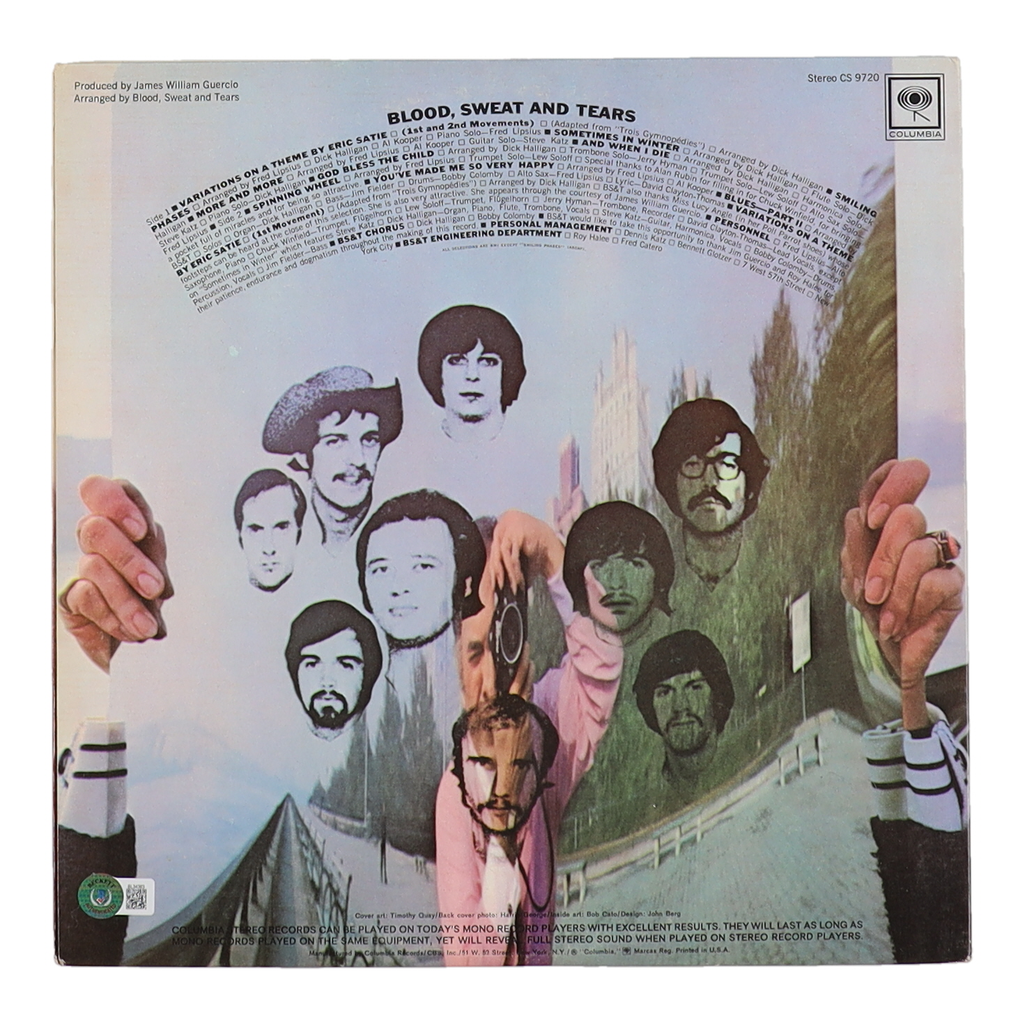 David Clayton Thomas Signed "Blood, Sweat And Tears" Vinyl Record Album (Beckett) at PristineAuction.com David Clayton Thomas Signed "Blood, Sweat And Tears" Vinyl Record Album (Beckett) at PristineAuction.com